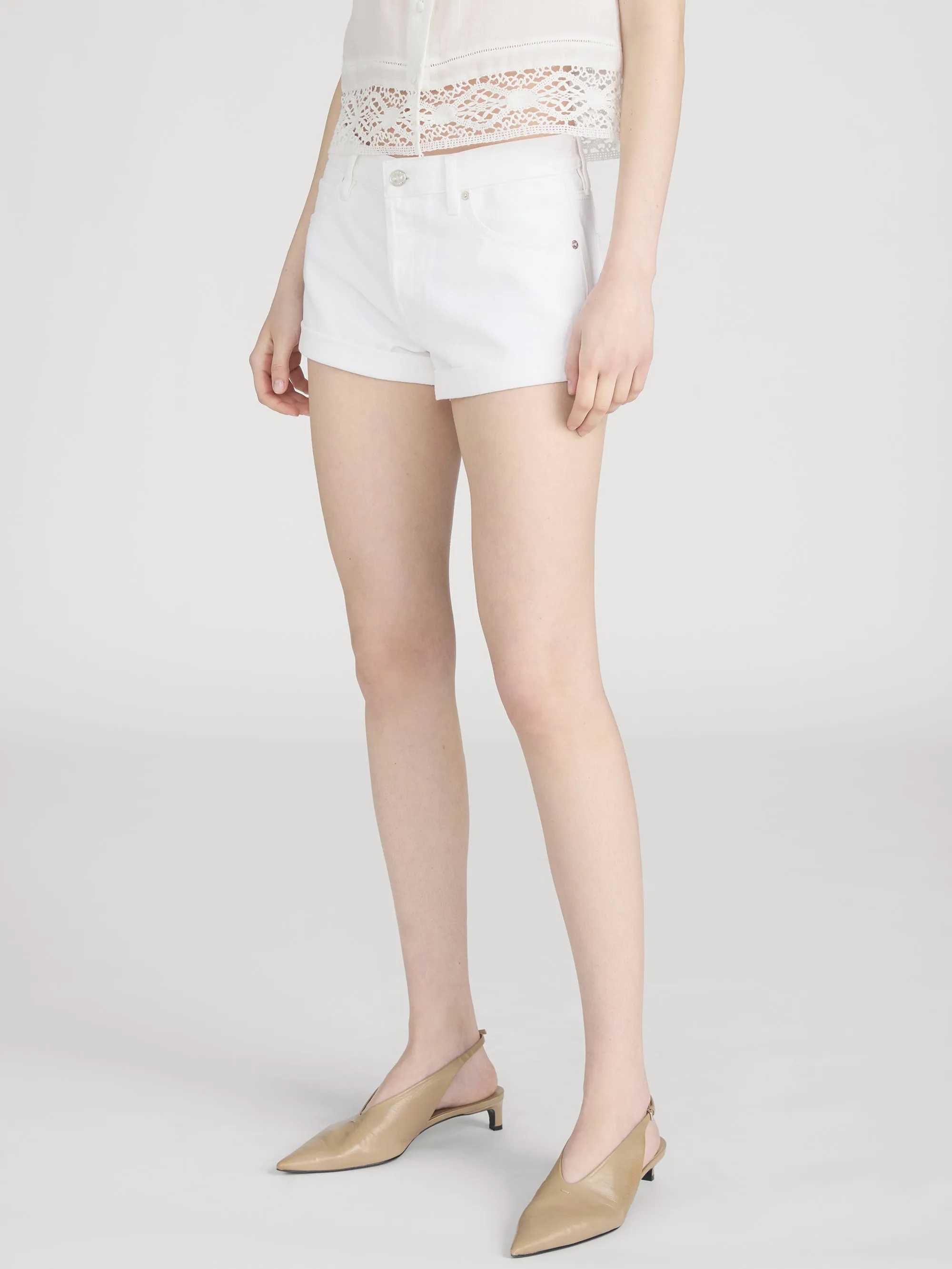 The Darling Short -- White sold by Frame Denim product image thumbnail 4