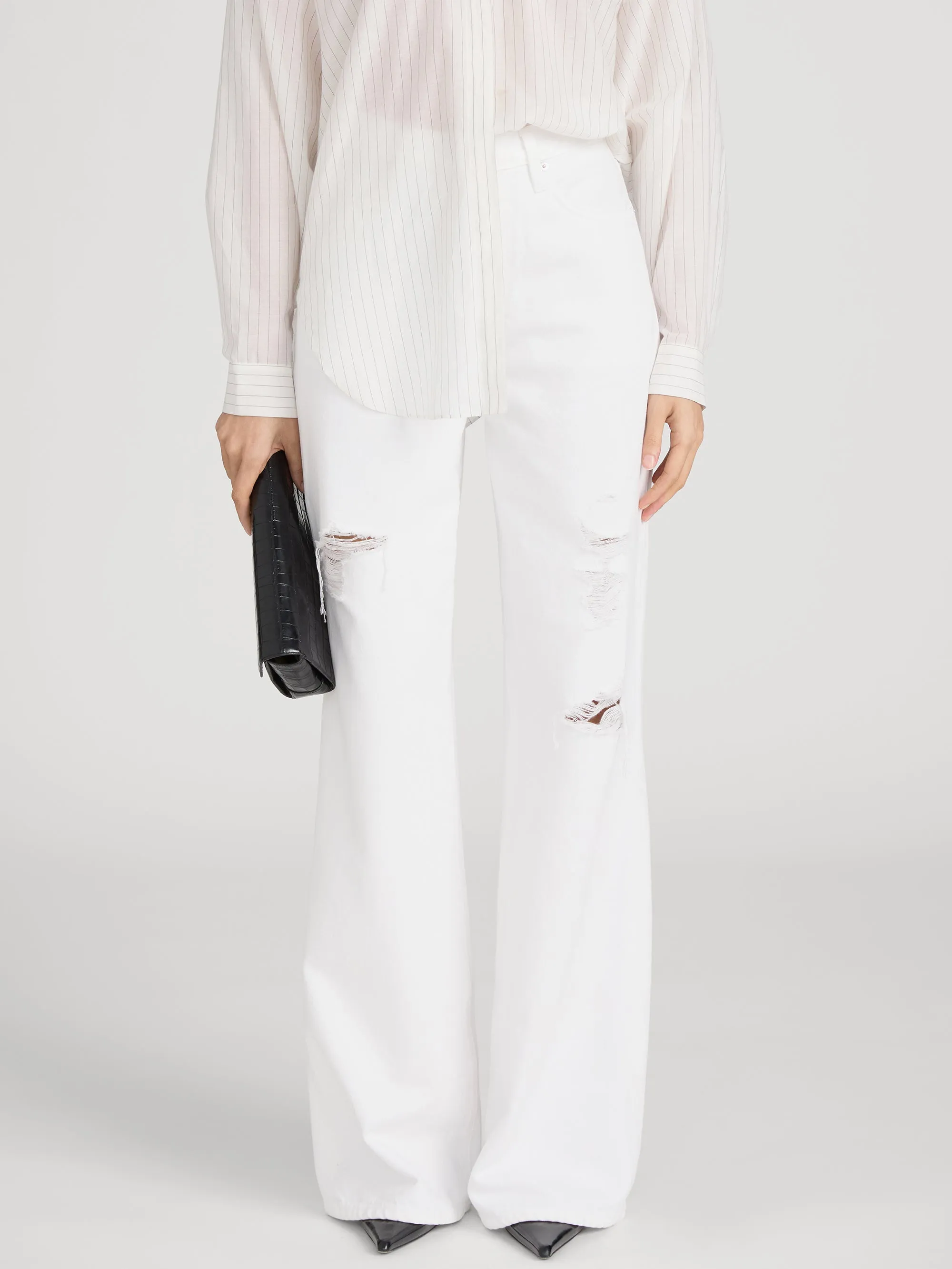The Loose -- White Destruct sold by Frame Denim product image thumbnail 3
