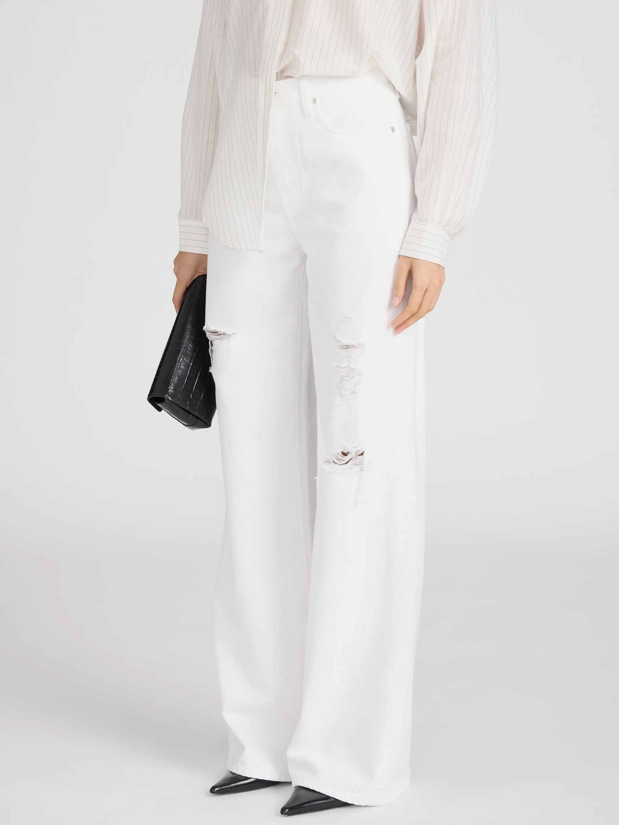 The Loose -- White Destruct sold by Frame Denim product image thumbnail 4