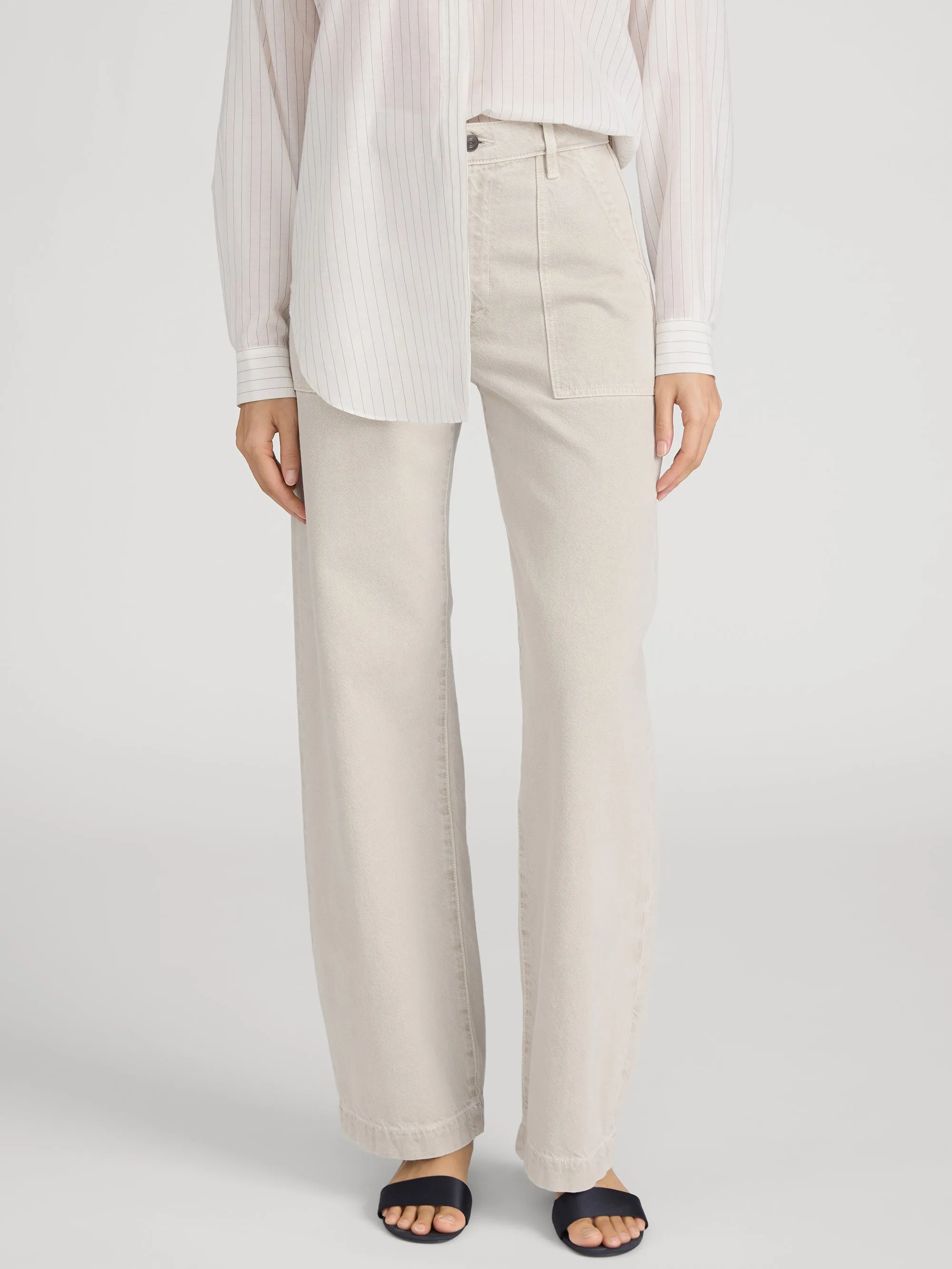 The Bow Cargo -- Flax sold by Frame Denim product image thumbnail 3