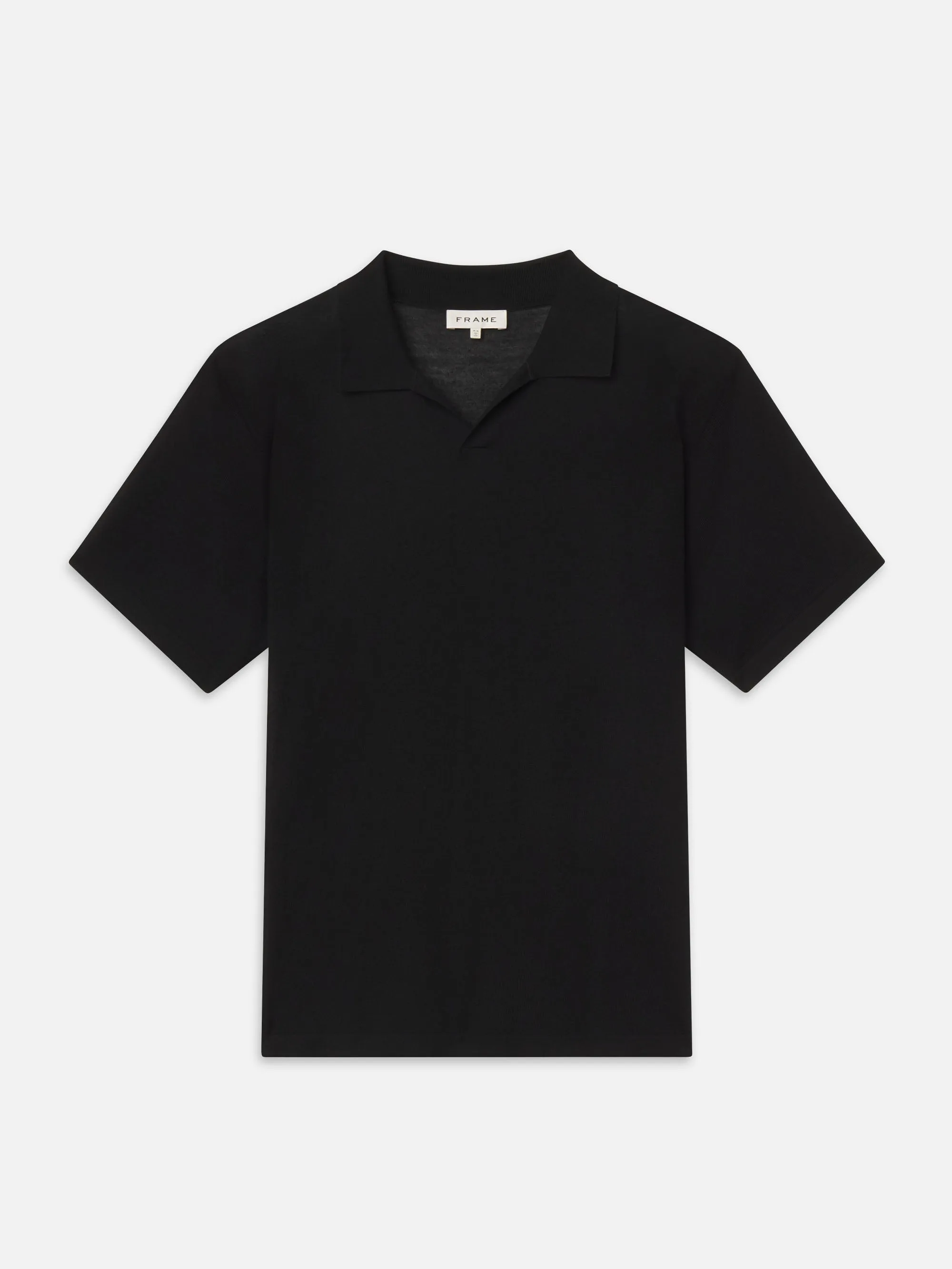 Superfine Polo Sweater -- Black sold by Frame Denim