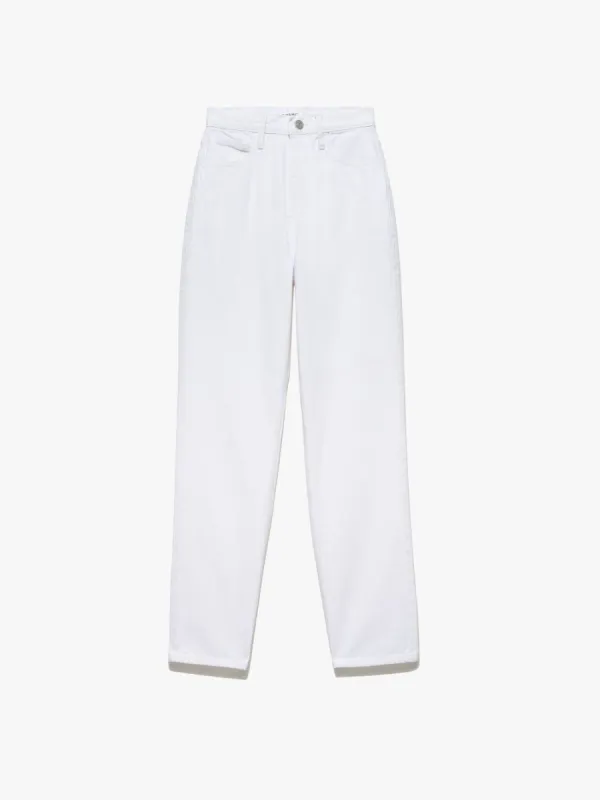 Le High 'N' Tight Straight -- Rumpled Blanc sold by Frame Denim