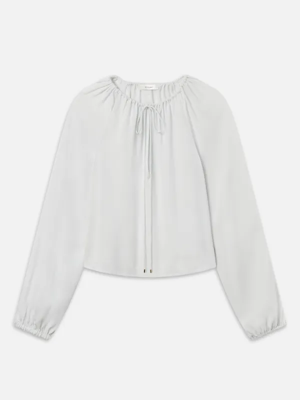 THE SILK BALLOON BLOUSE made by Frame Denim