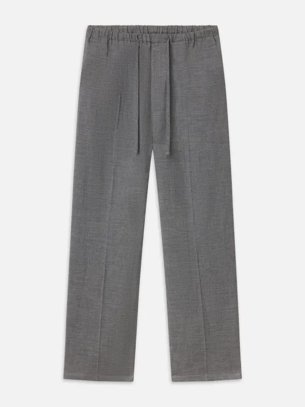 Easy Wide Leg Trousers -- Grey Melange made by Frame Denim