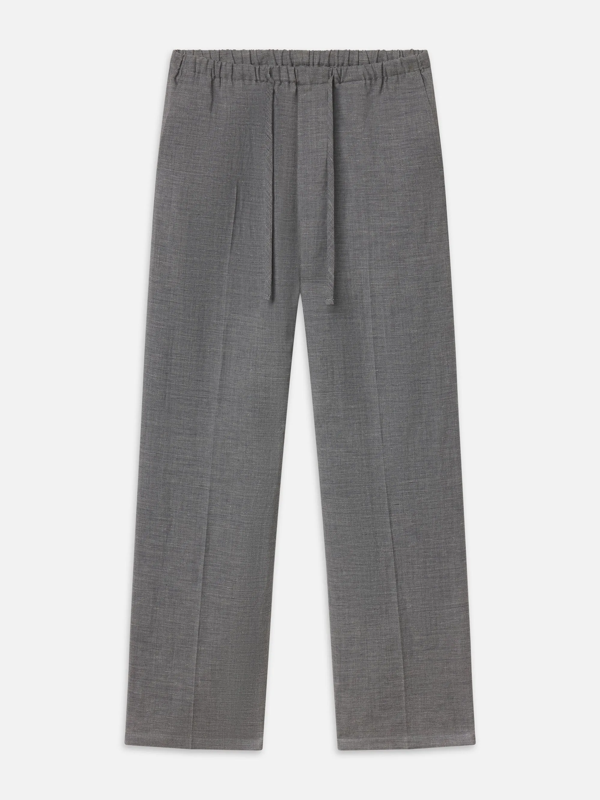 Easy Wide Leg Trousers -- Grey Melange sold by Frame Denim