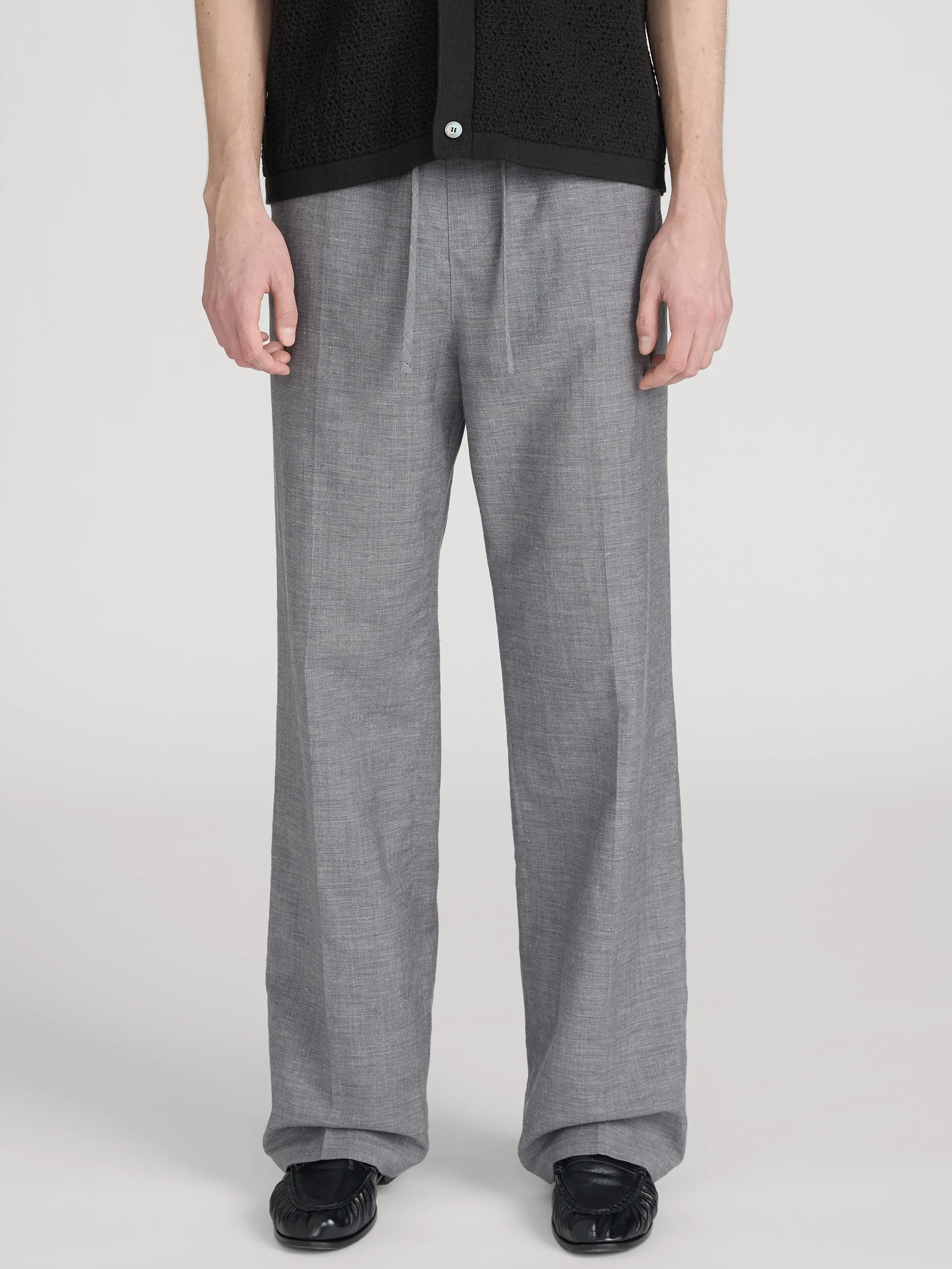 Easy Wide Leg Trousers -- Grey Melange sold by Frame Denim product image thumbnail 3