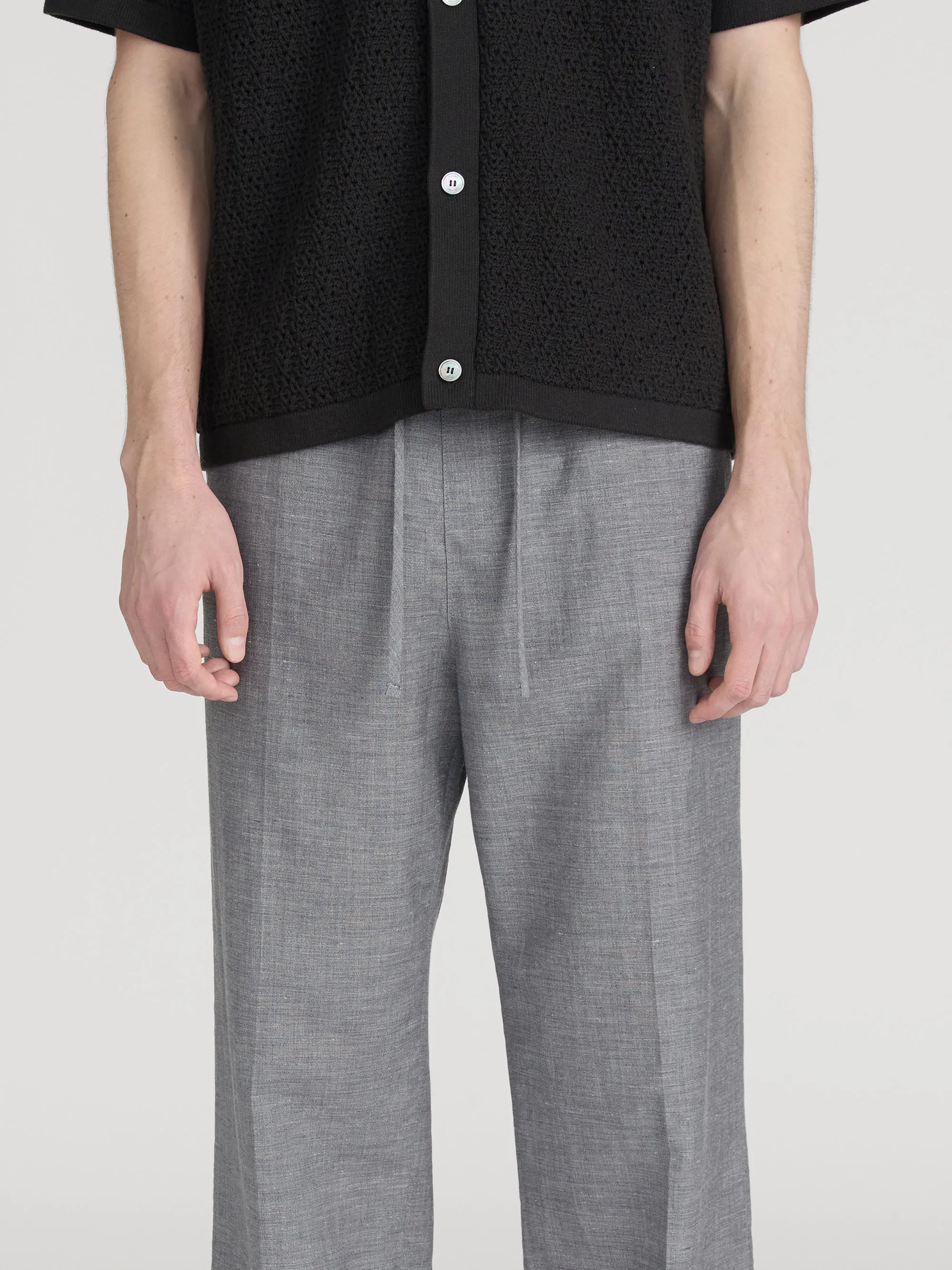 Easy Wide Leg Trousers -- Grey Melange sold by Frame Denim product image thumbnail 5