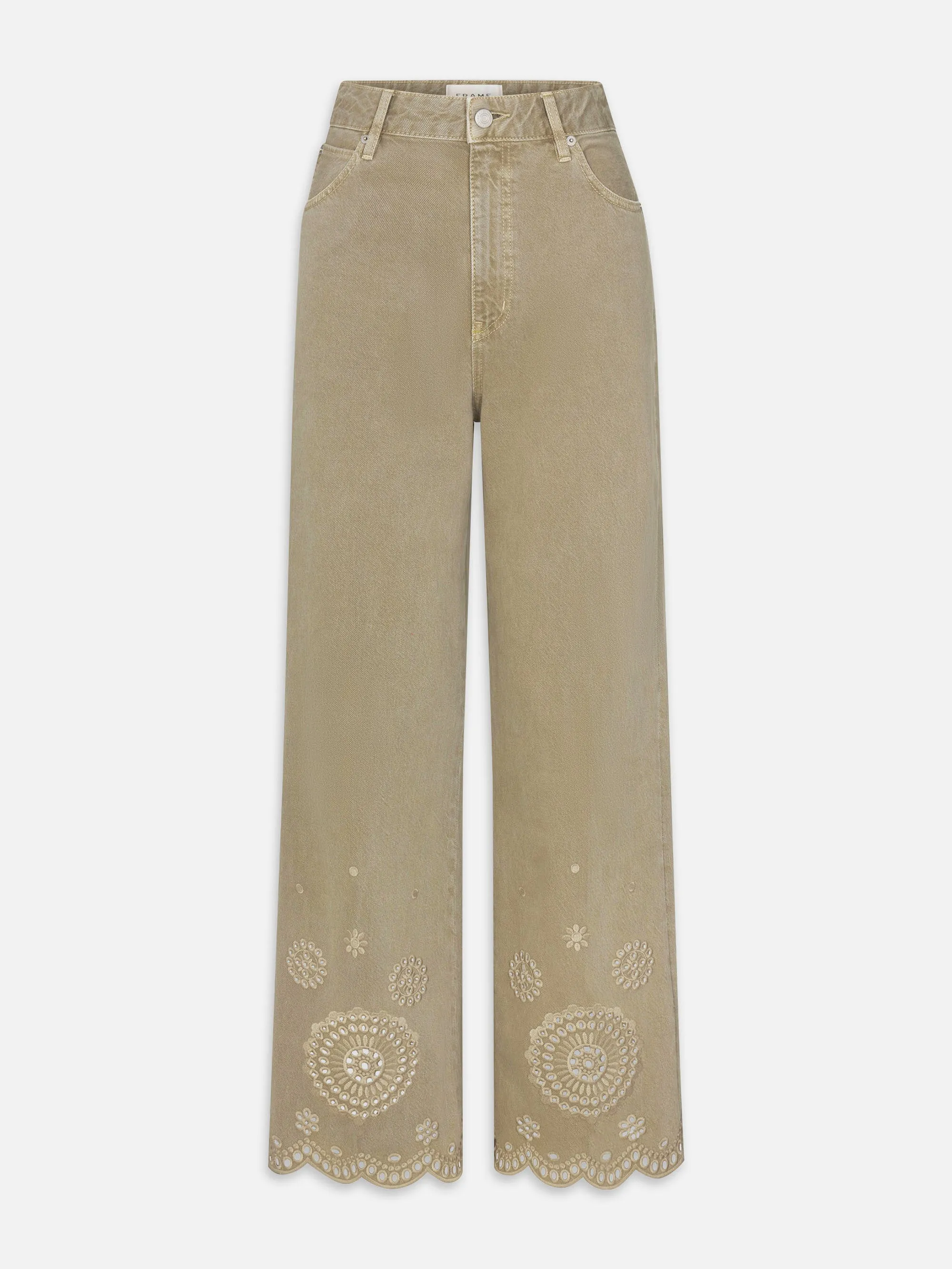The Eyelet Flare sold by Frame Denim