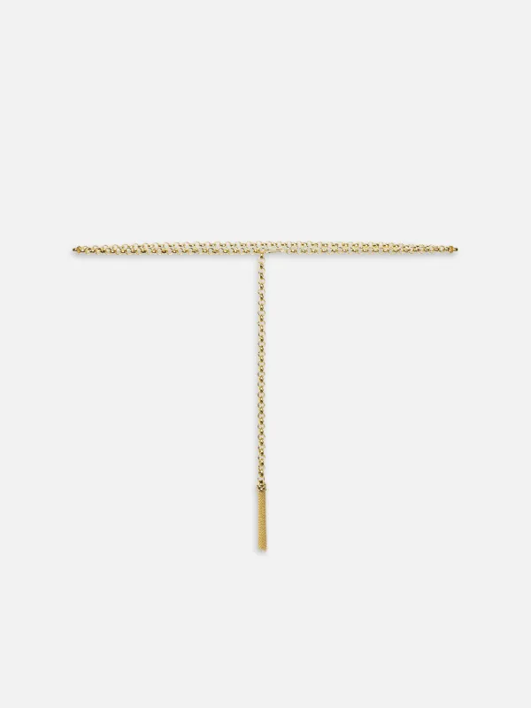 The Sebastian Belt -- Gold made by Frame Denim