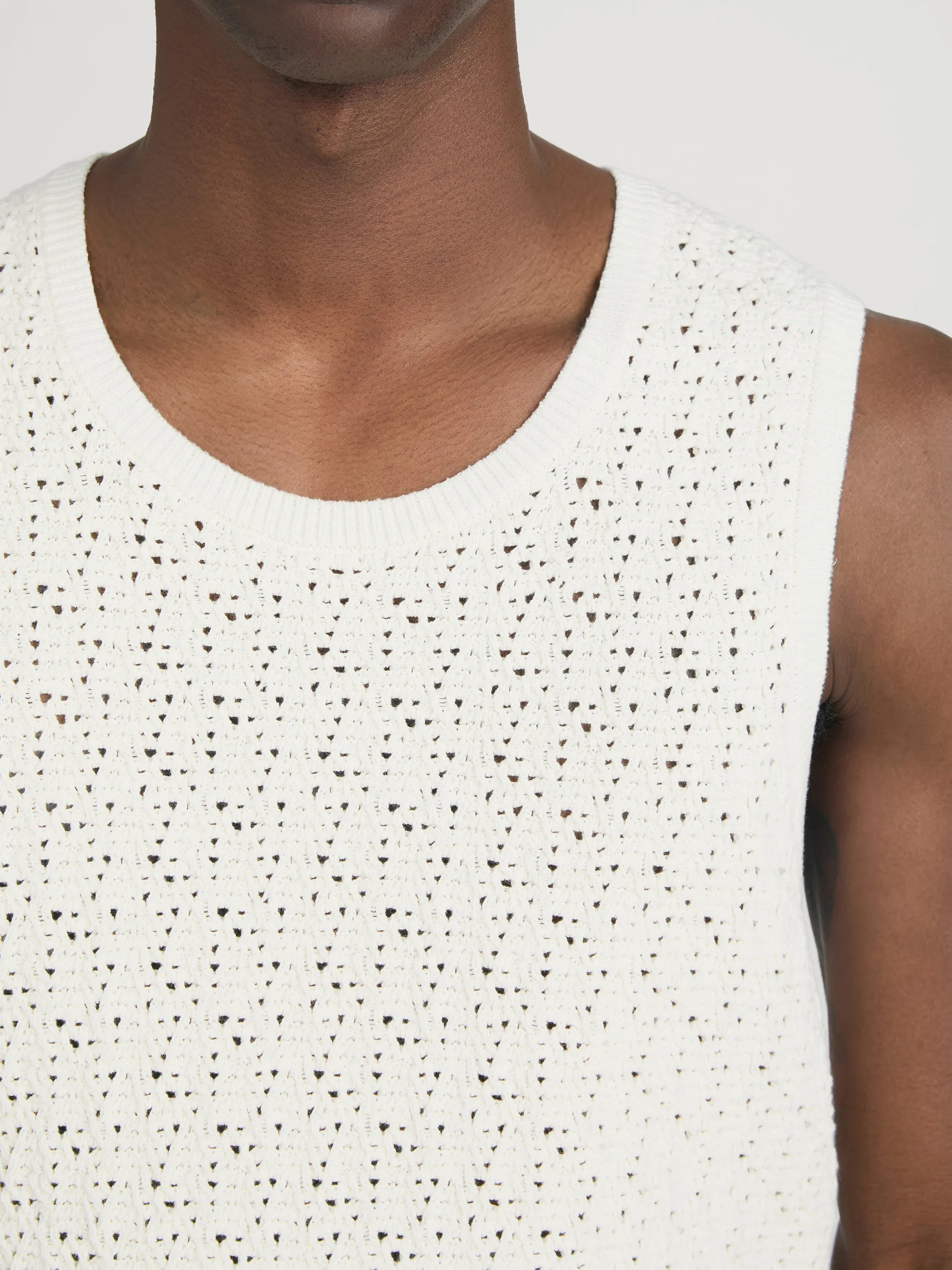 Open Stitch Tank -- Off White sold by Frame Denim product image thumbnail 5