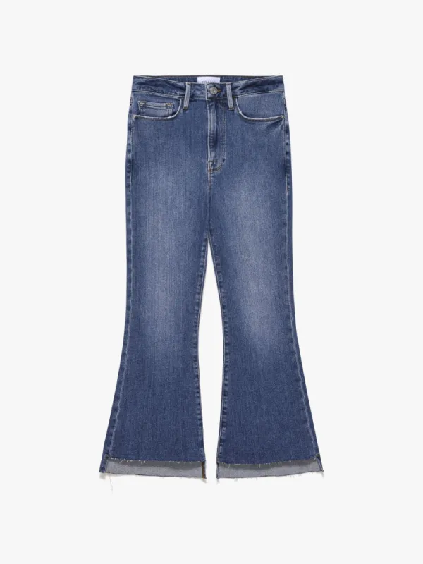 Le Crop Flare Raw Stagger -- Samson made by Frame Denim