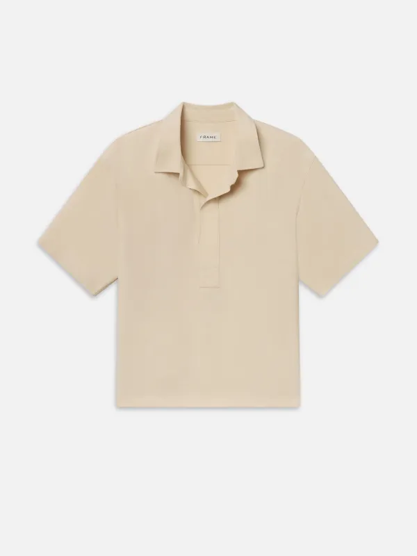 Henley Shirt -- Natural made by Frame Denim