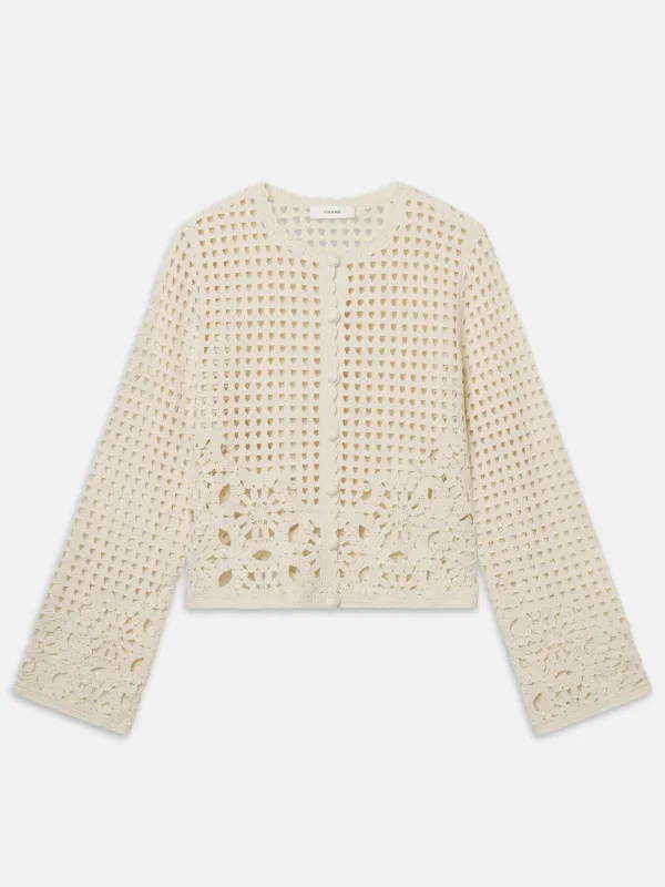 The Postcard Cardi -- Cream made by Frame Denim