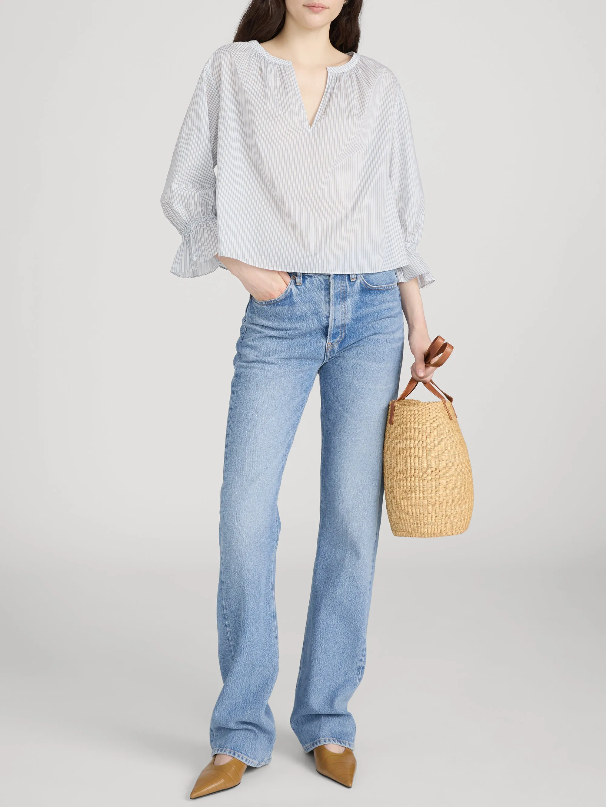 The Poet Blouse -- Ocean Blue Multi sold by Frame Denim product image thumbnail 2