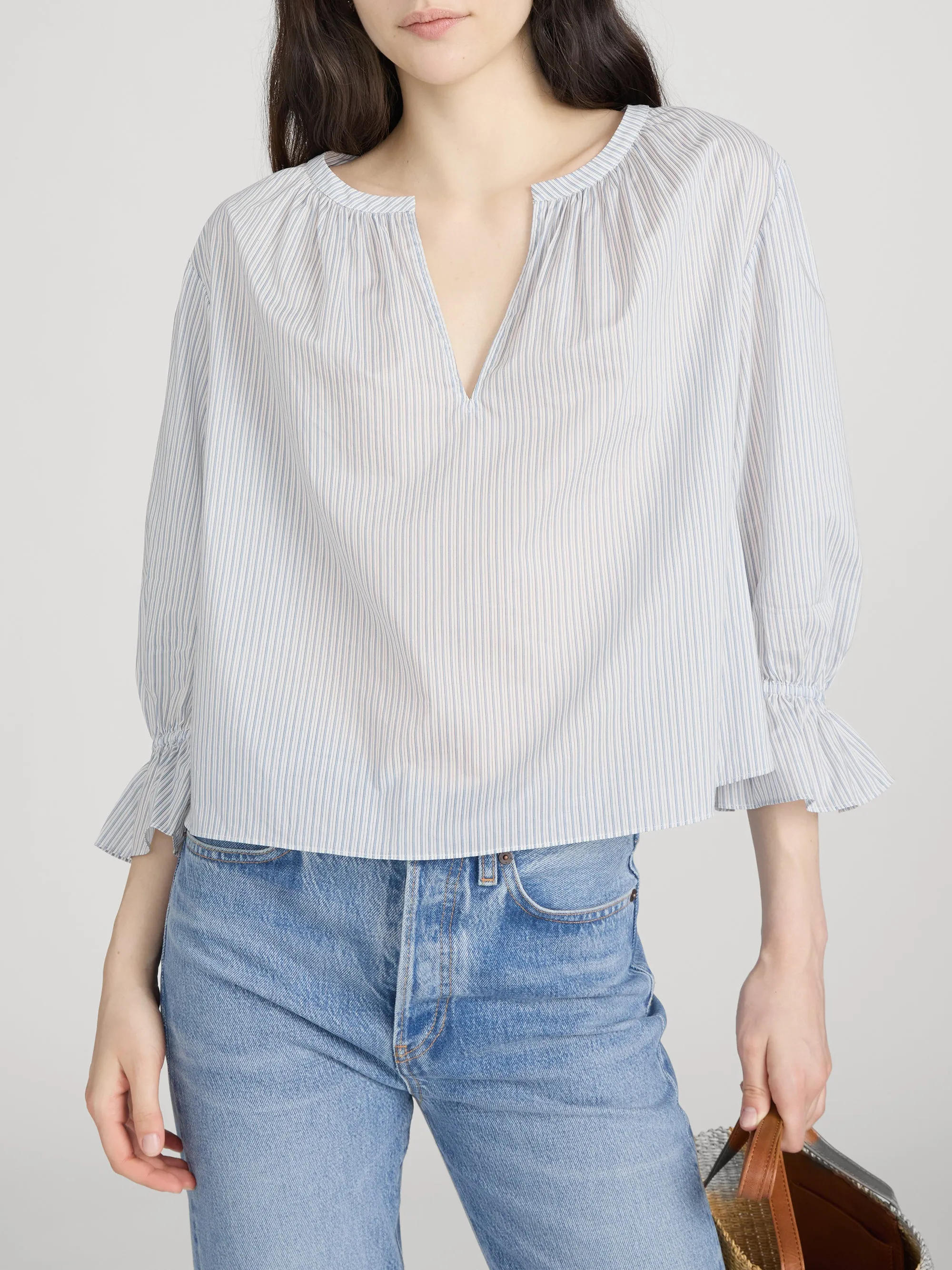 The Poet Blouse -- Ocean Blue Multi sold by Frame Denim product image thumbnail 3
