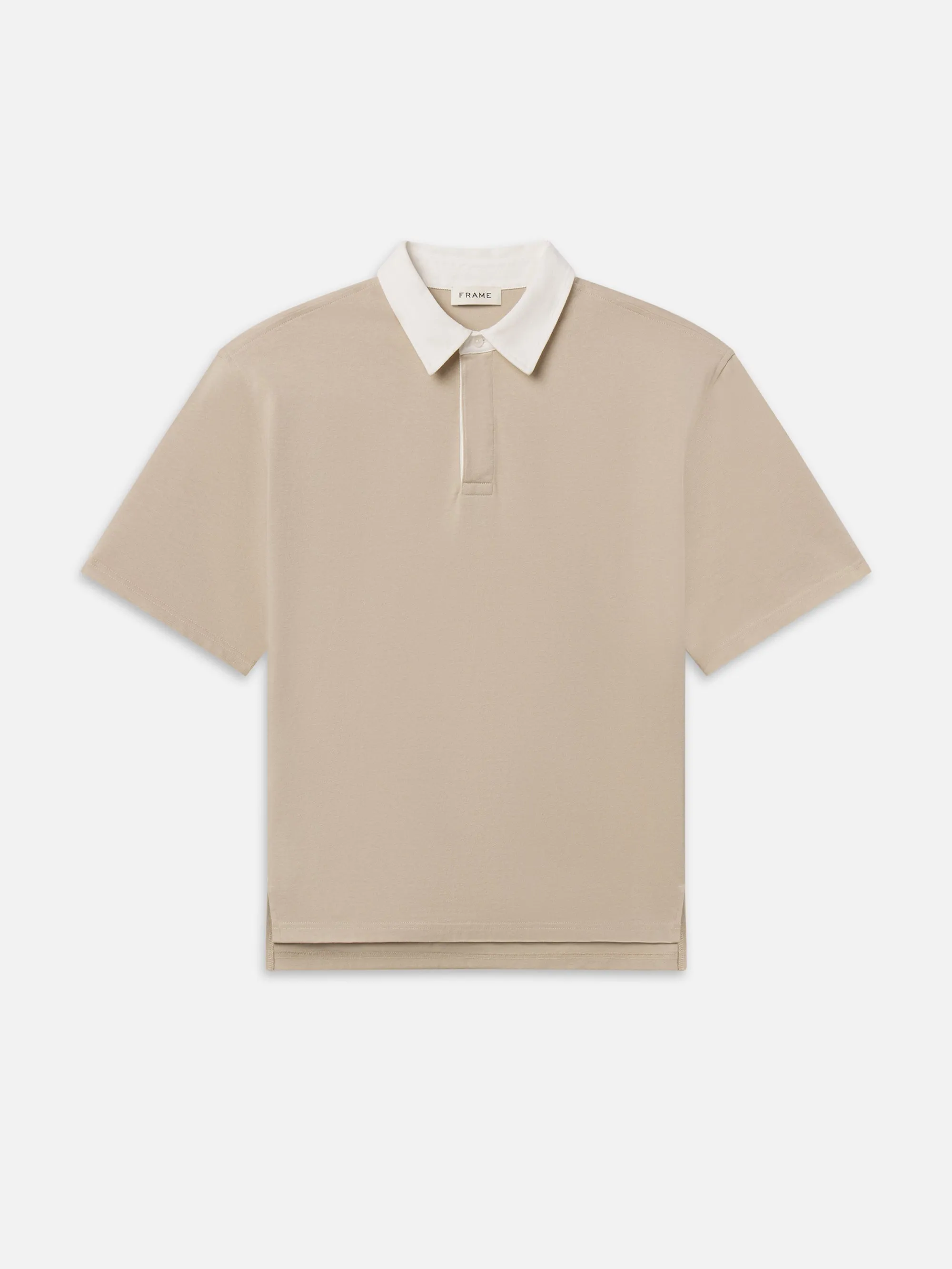 Rugby Polo -- Dusty Beige sold by Frame Denim