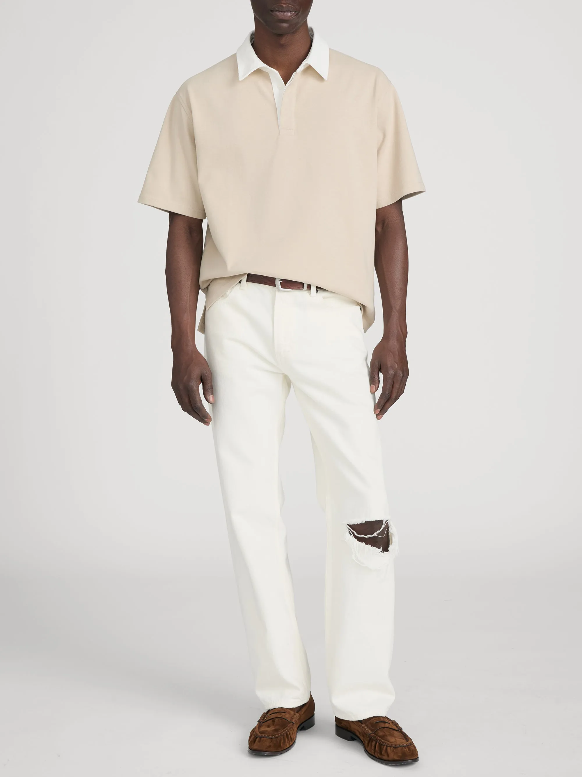 Rugby Polo -- Dusty Beige sold by Frame Denim product image thumbnail 2