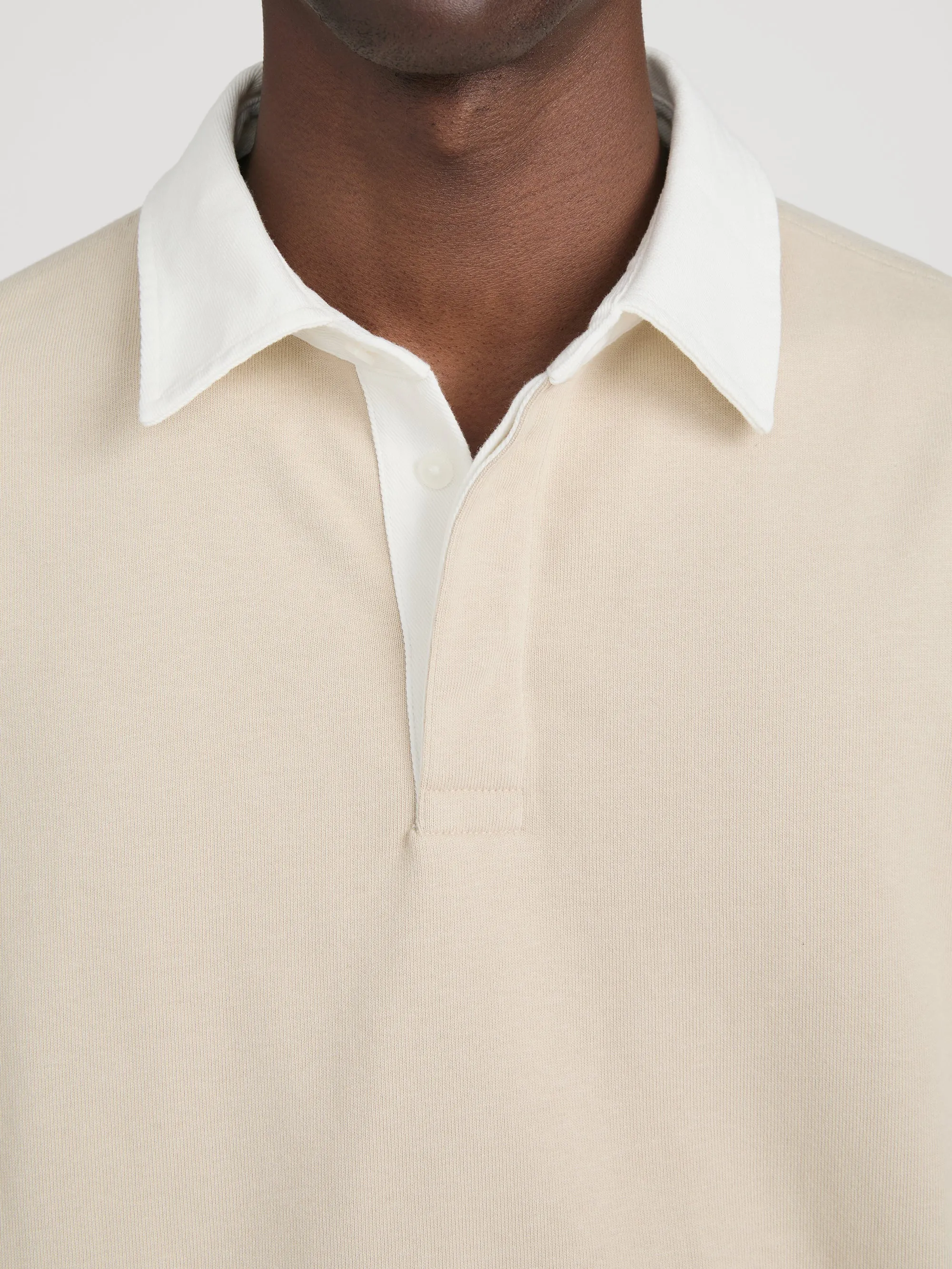 Rugby Polo -- Dusty Beige sold by Frame Denim product image thumbnail 5
