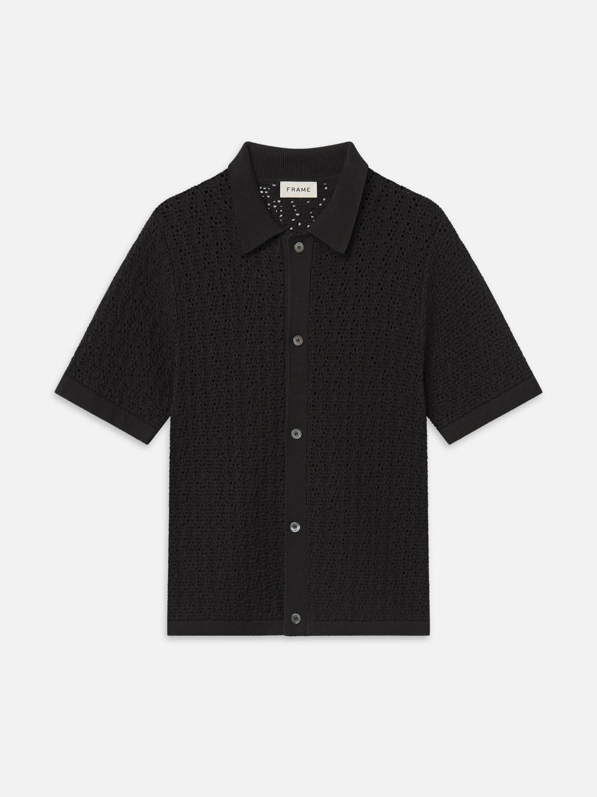 Open Stitch Cardigan -- Black sold by Frame Denim
