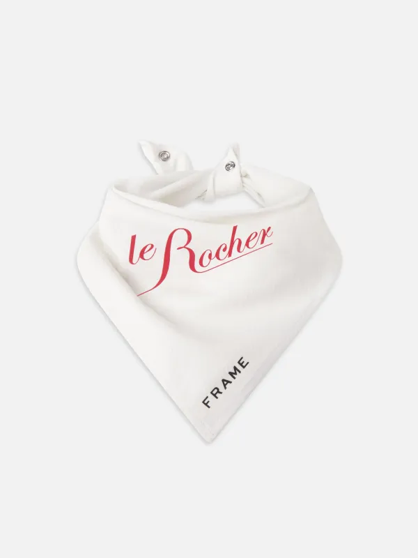 Le Rocher Pet Bandana -- White made by Frame Denim