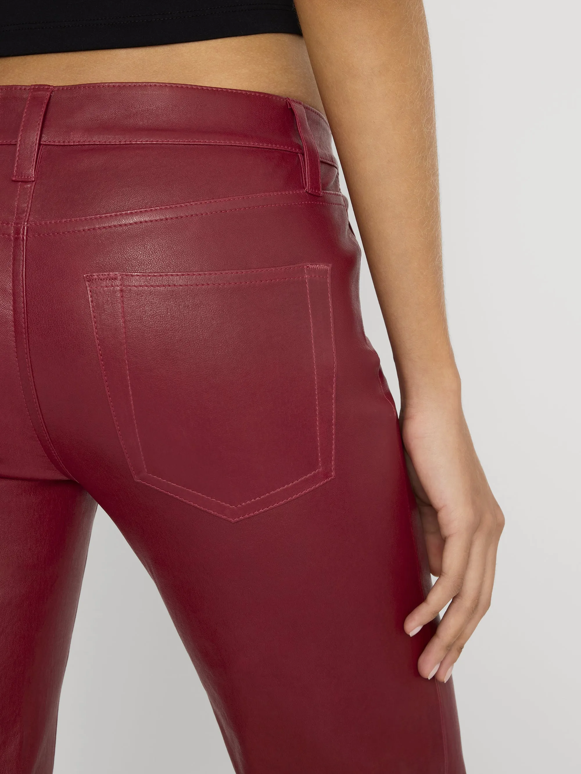The Leather Rouge -- Burgundy sold by Frame Denim product image thumbnail 5