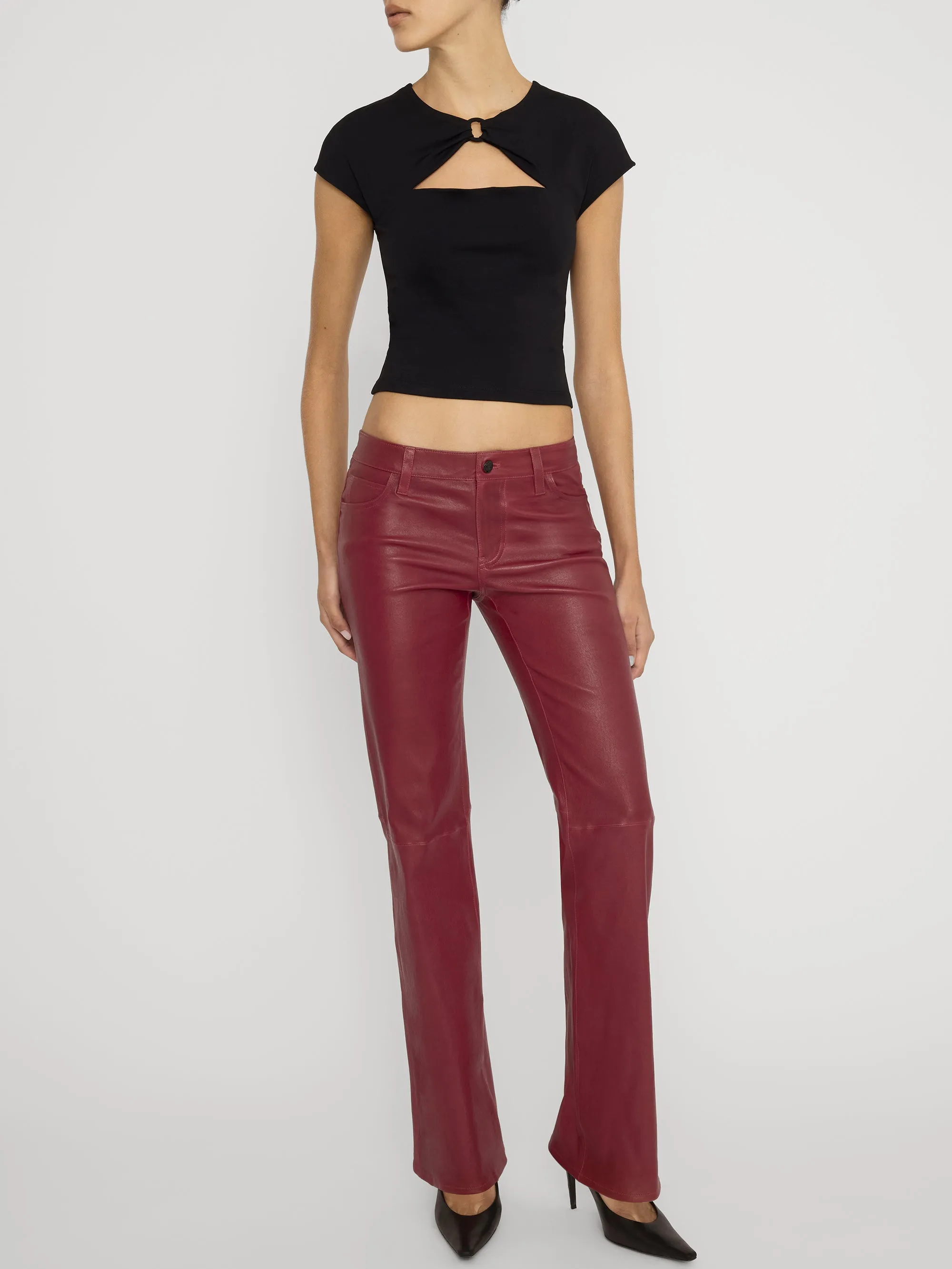 The Leather Rouge -- Burgundy sold by Frame Denim product image thumbnail 2