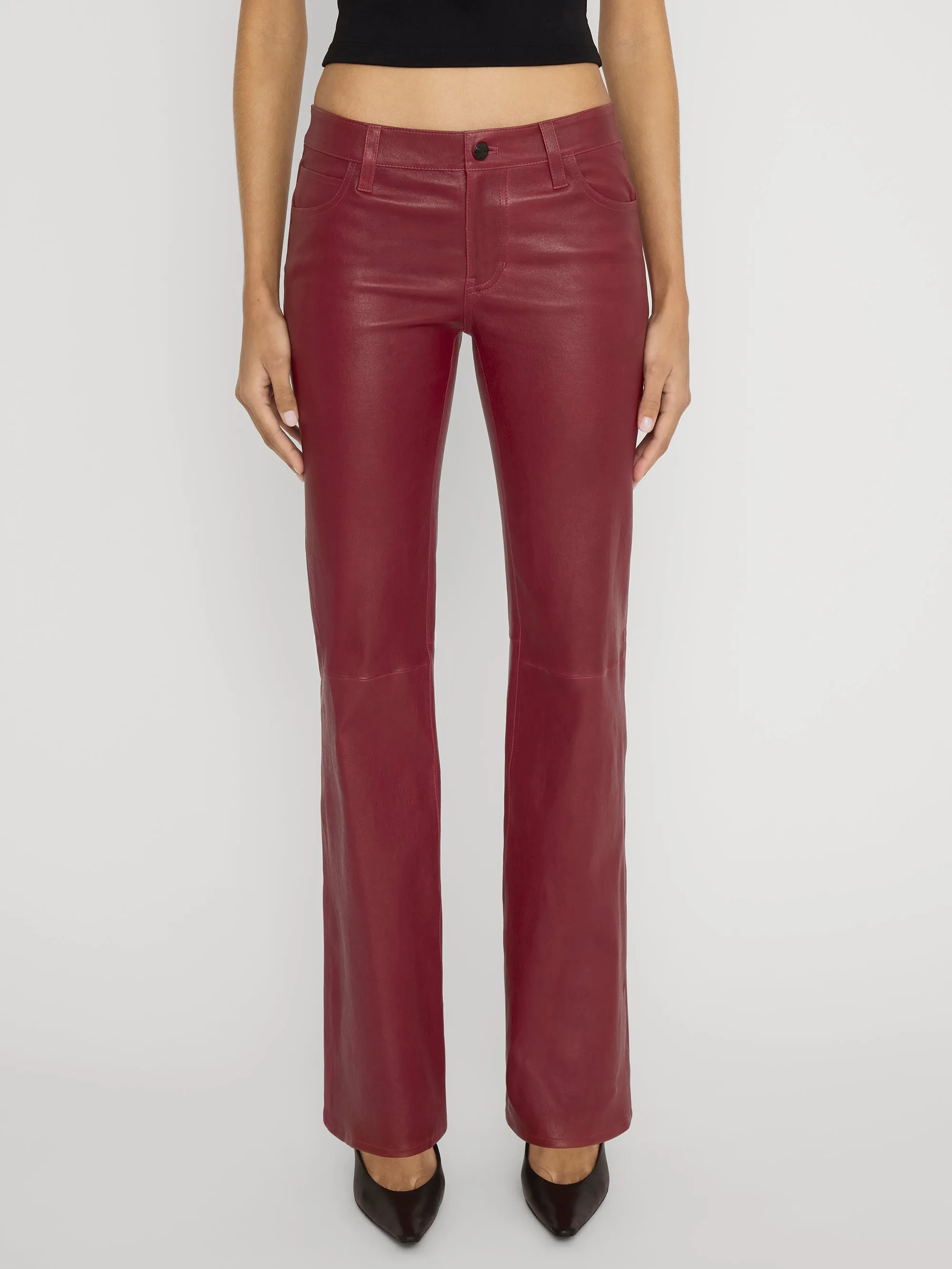 The Leather Rouge -- Burgundy sold by Frame Denim product image thumbnail 3
