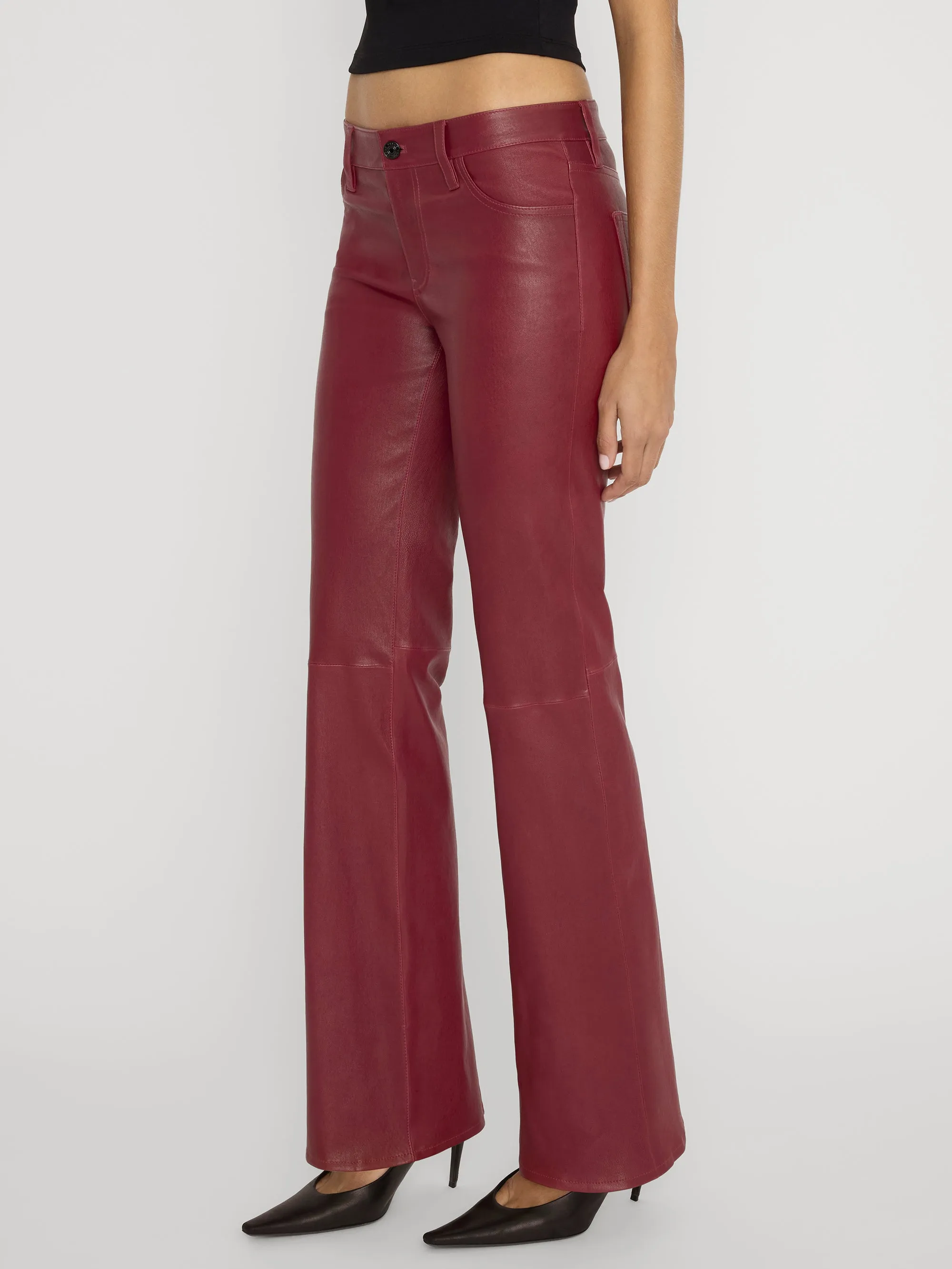 The Leather Rouge -- Burgundy sold by Frame Denim product image thumbnail 4