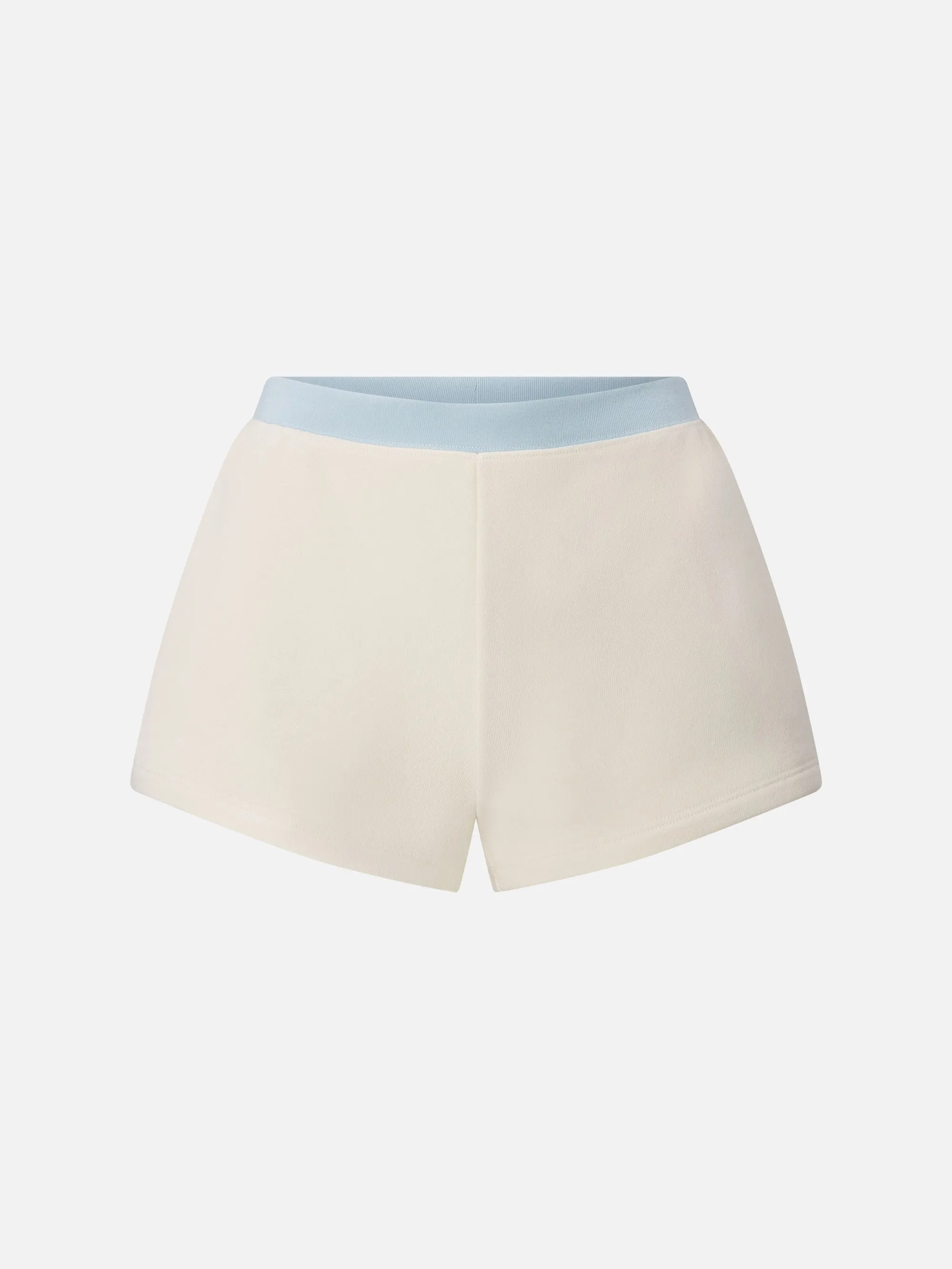 The Monte Carlo Sweatshort -- Cream Multi sold by Frame Denim
