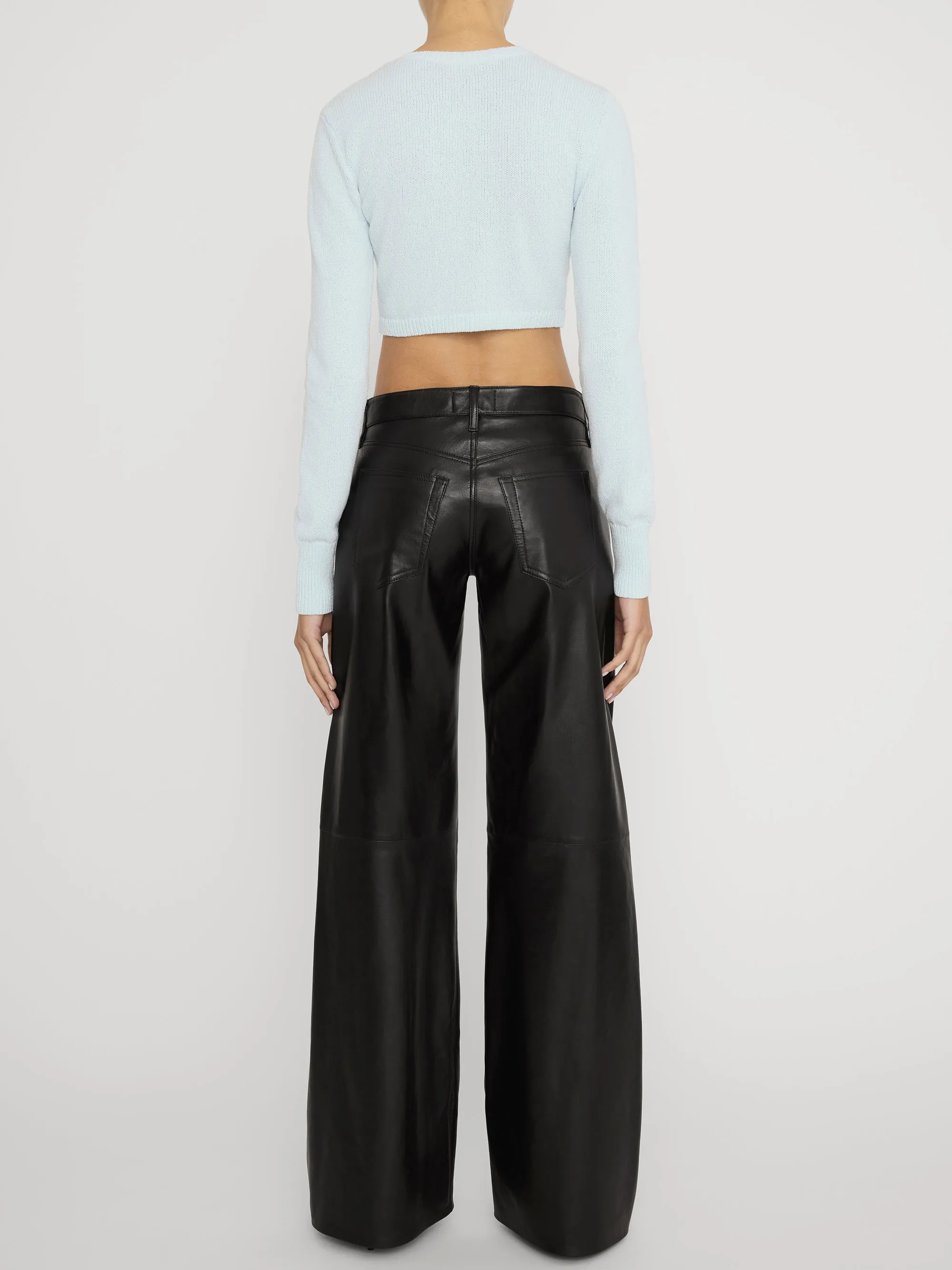 The Leather Leo -- Black sold by Frame Denim product image thumbnail 5