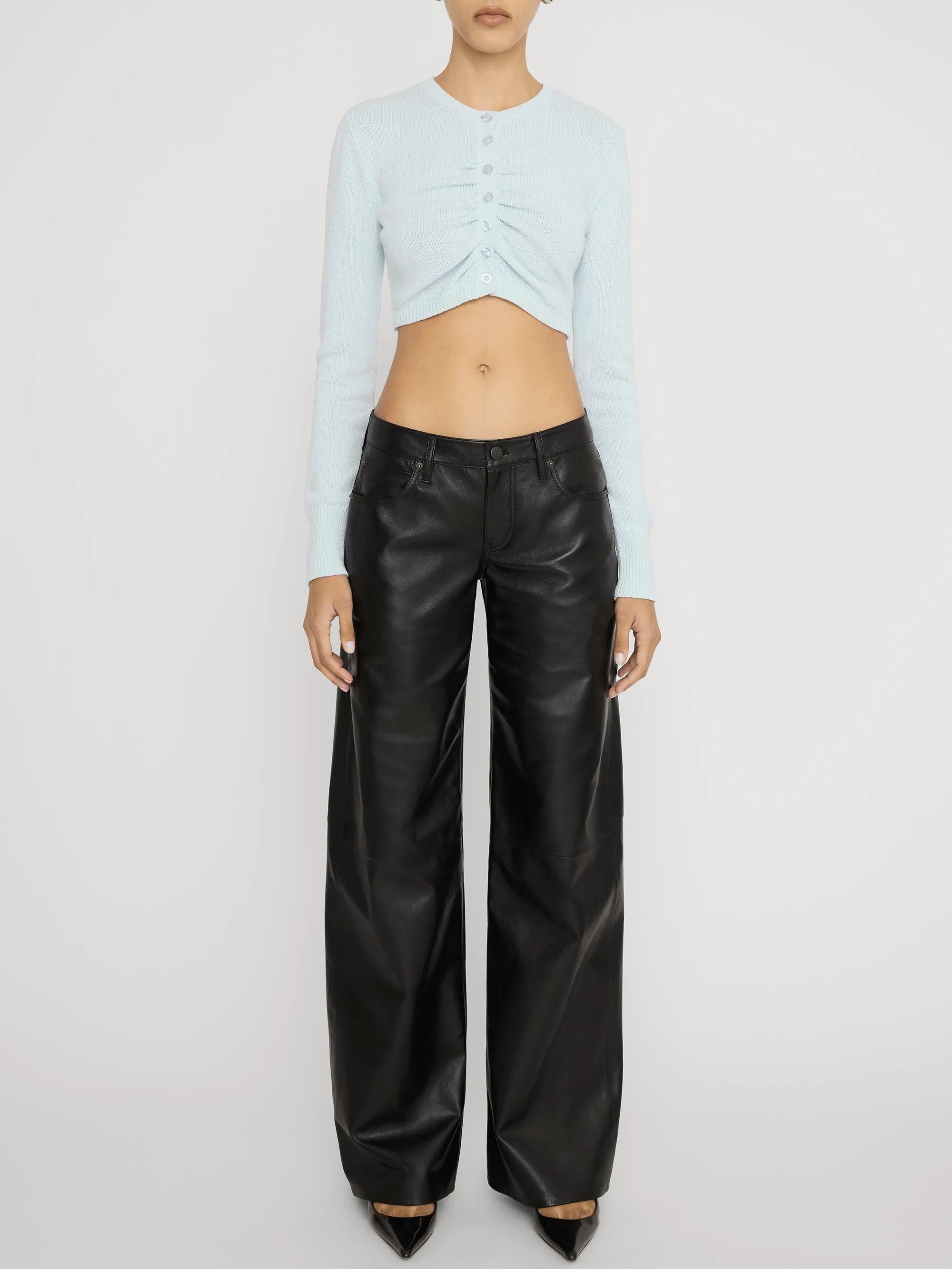 The Leather Leo -- Black sold by Frame Denim product image thumbnail 2
