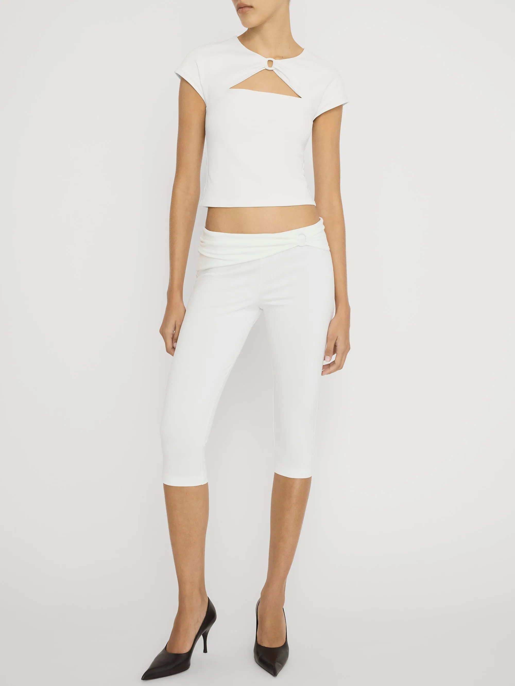 The Casino Capri -- White sold by Frame Denim product image thumbnail 2