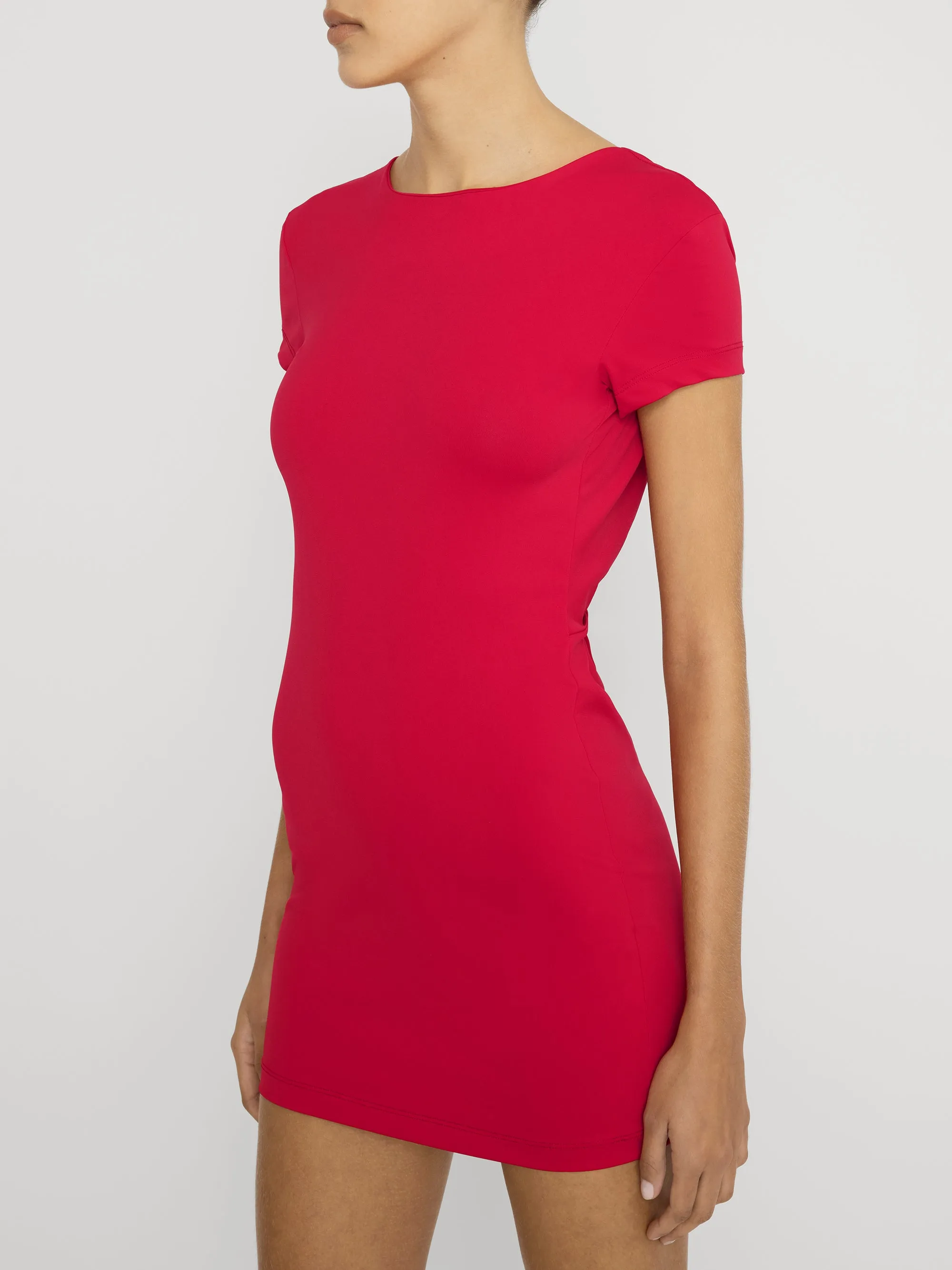 The Monaco Mini Dress -- Red sold by Frame Denim product image thumbnail 4
