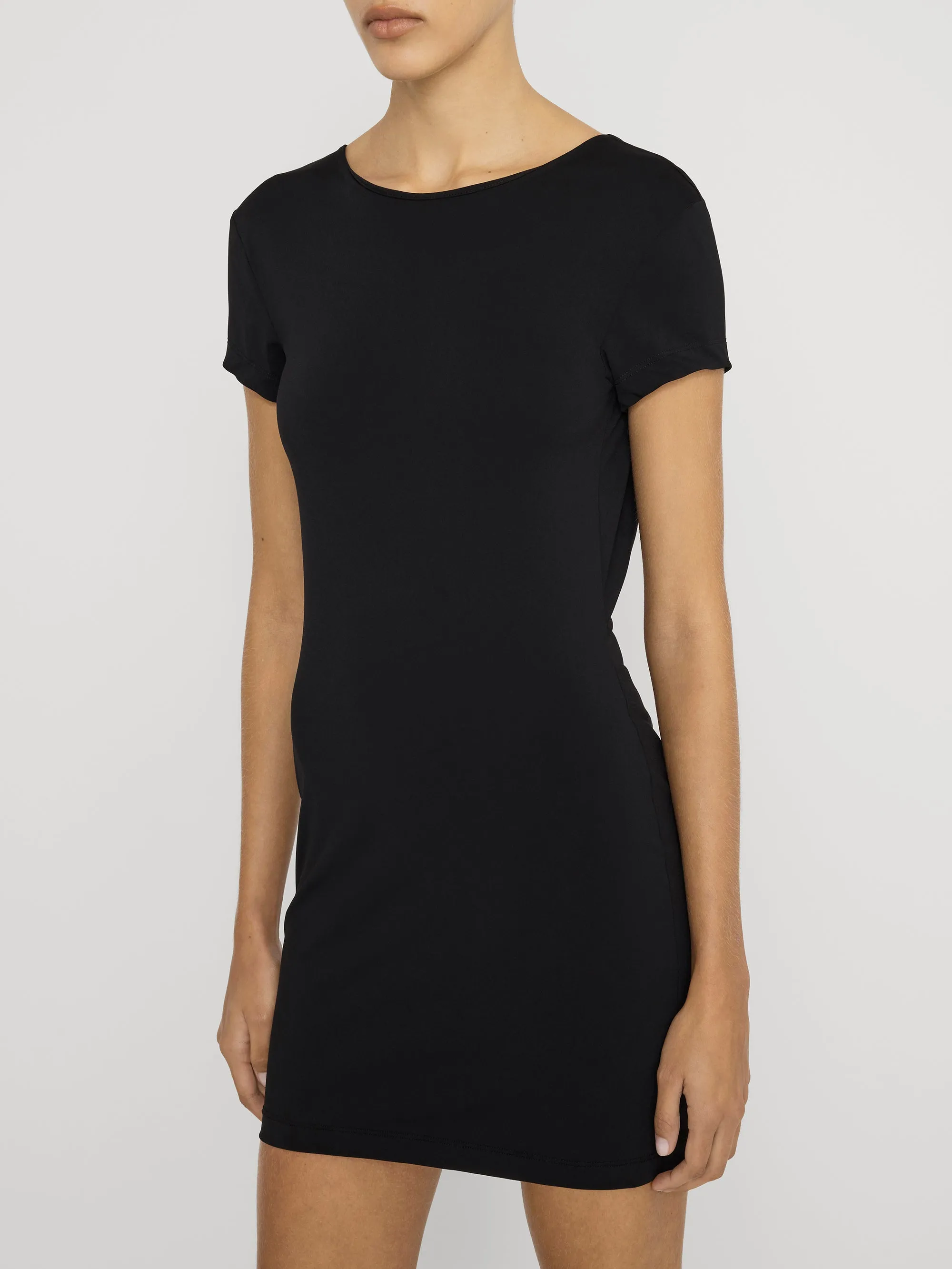 The Monaco Mini Dress -- Black sold by Frame Denim product image thumbnail 3