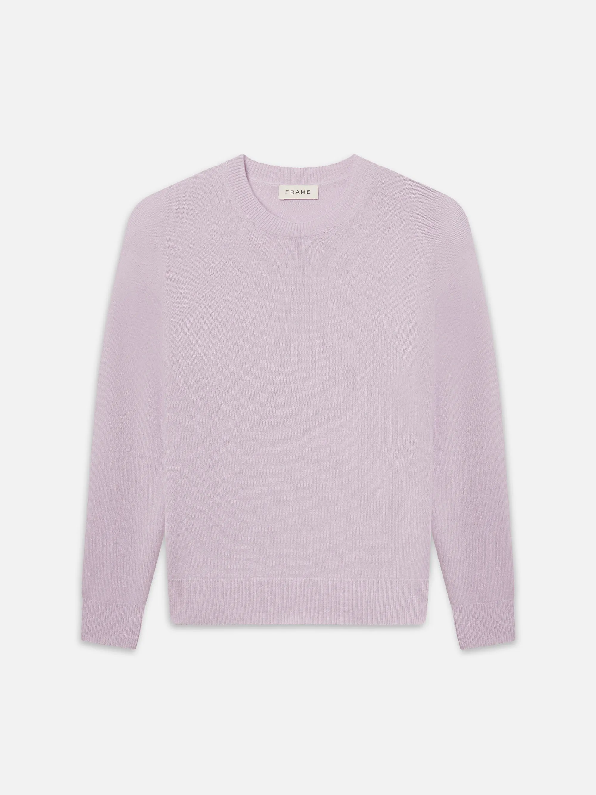 Lightweight Cashmere Crewneck -- Pale Purple sold by Frame Denim