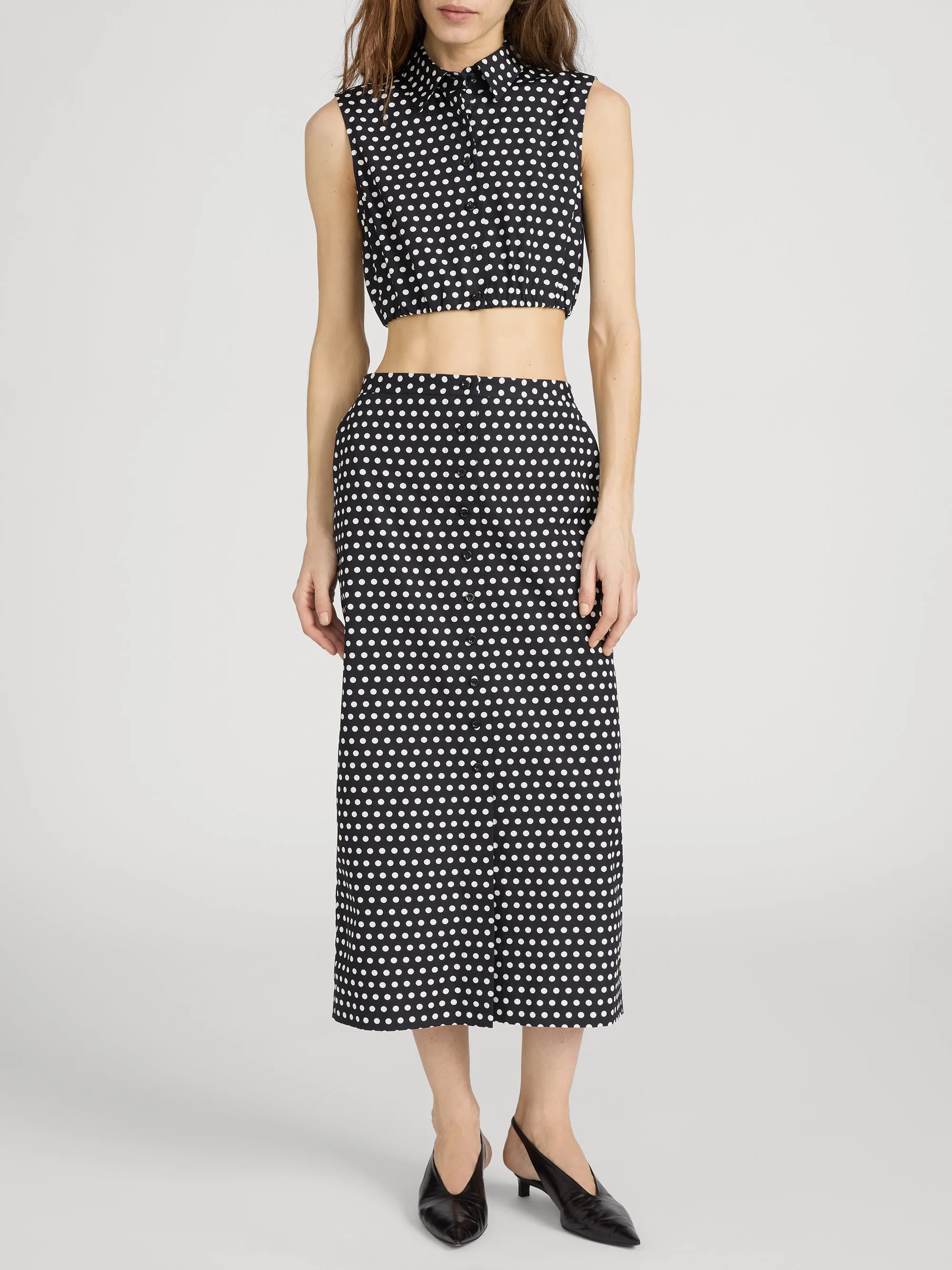 The Polka Dot Skirt -- Black Multi sold by Frame Denim product image thumbnail 2