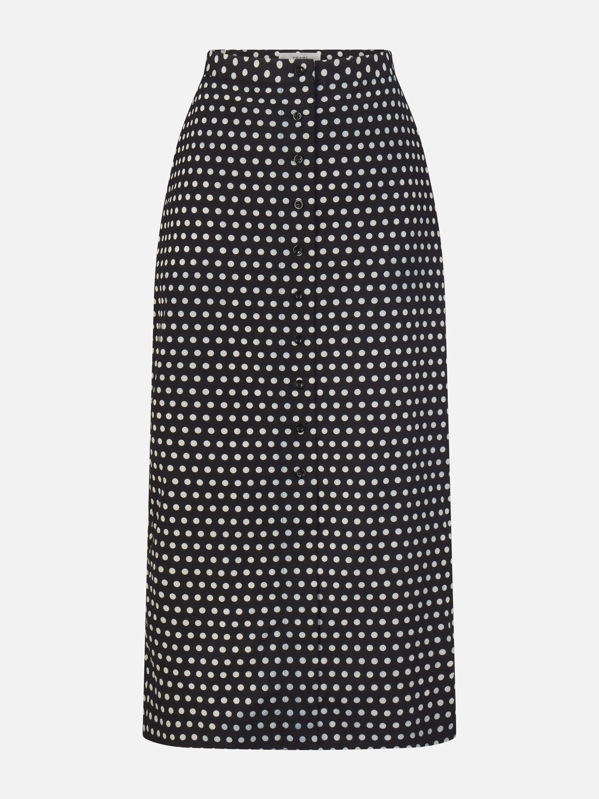 The Polka Dot Skirt -- Black Multi sold by Frame Denim