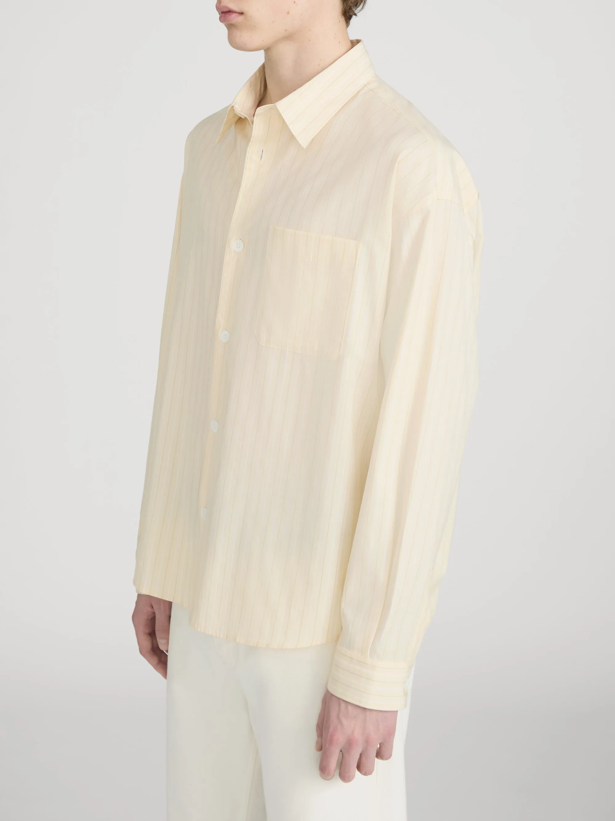 Pyjama Shirt -- Yellow Stripe sold by Frame Denim product image thumbnail 4