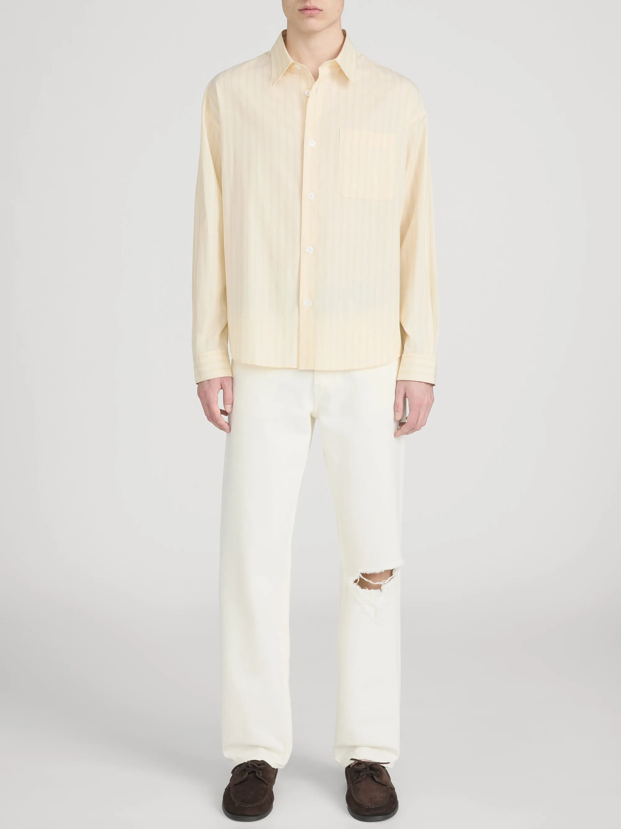 Pyjama Shirt -- Yellow Stripe sold by Frame Denim product image thumbnail 2