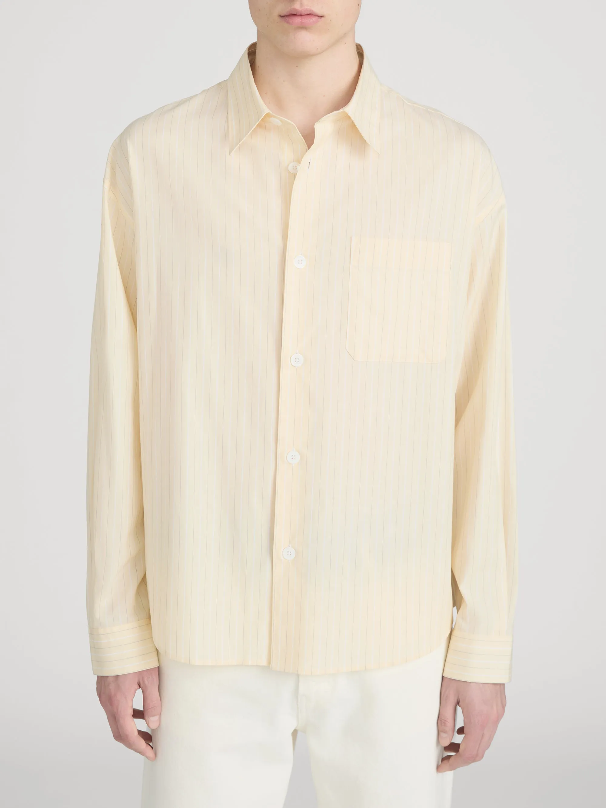 Pyjama Shirt -- Yellow Stripe sold by Frame Denim product image thumbnail 3