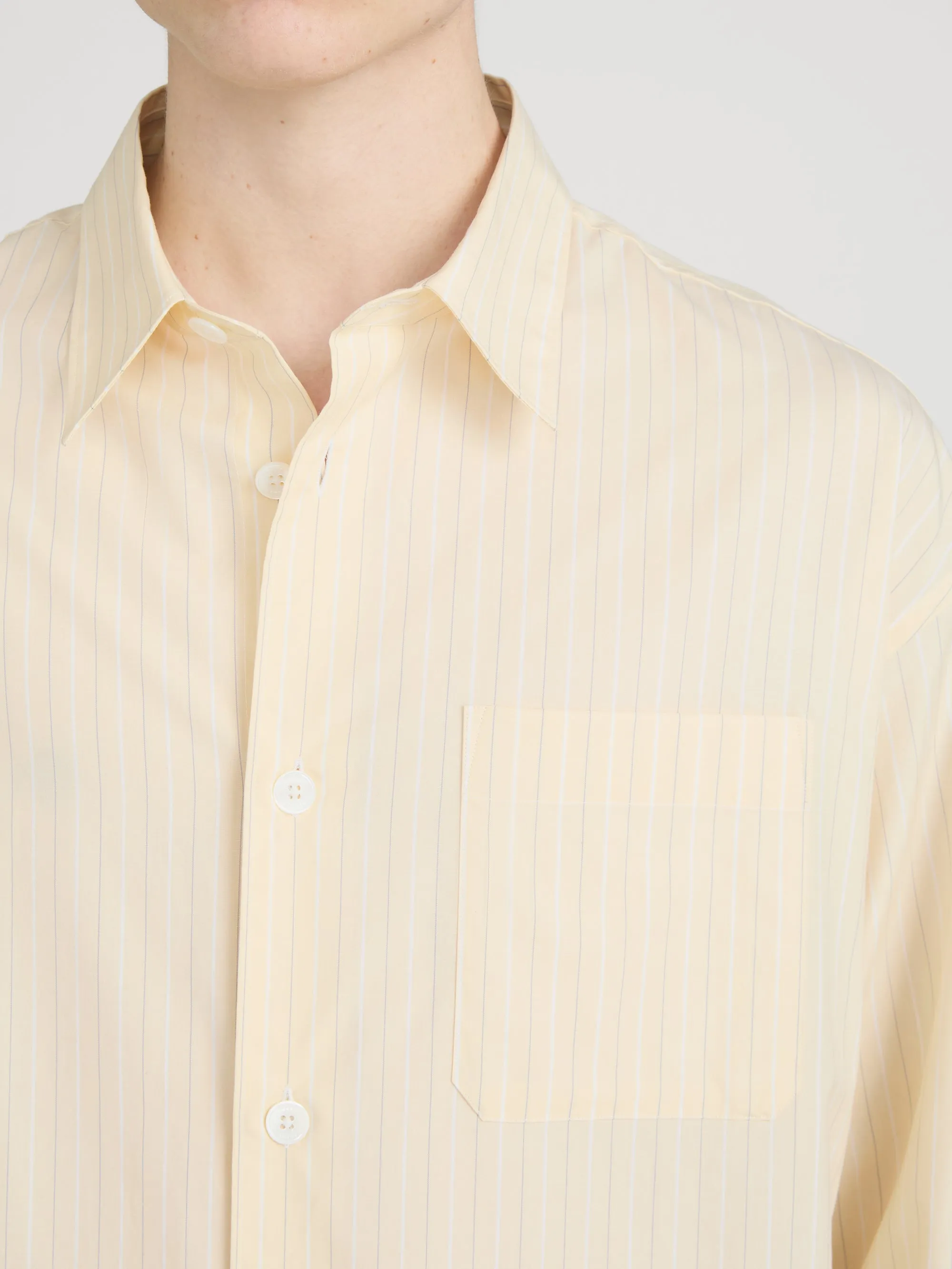 Pyjama Shirt -- Yellow Stripe sold by Frame Denim product image thumbnail 5