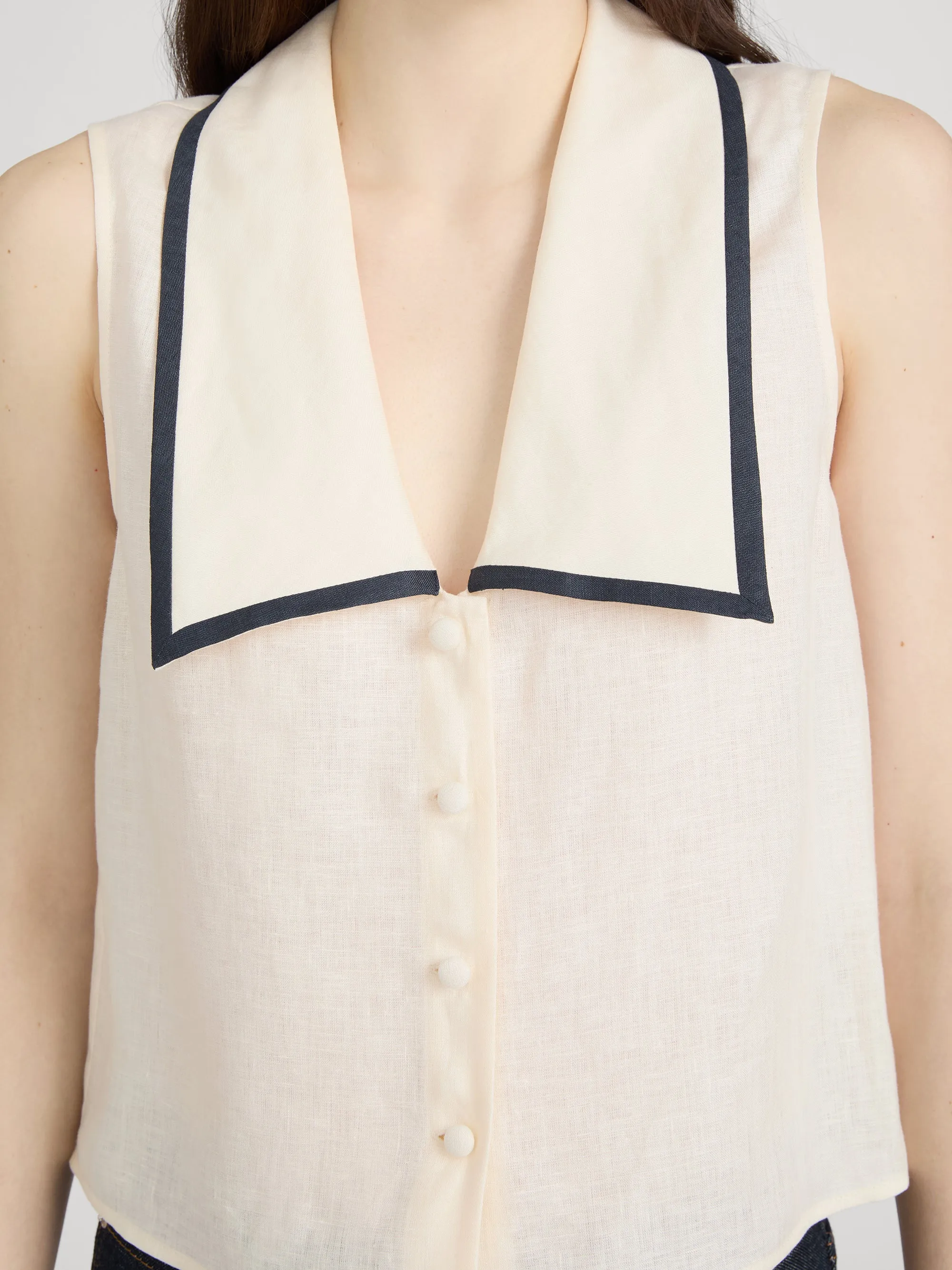 The Cabana Top -- Cream Multi sold by Frame Denim product image thumbnail 5