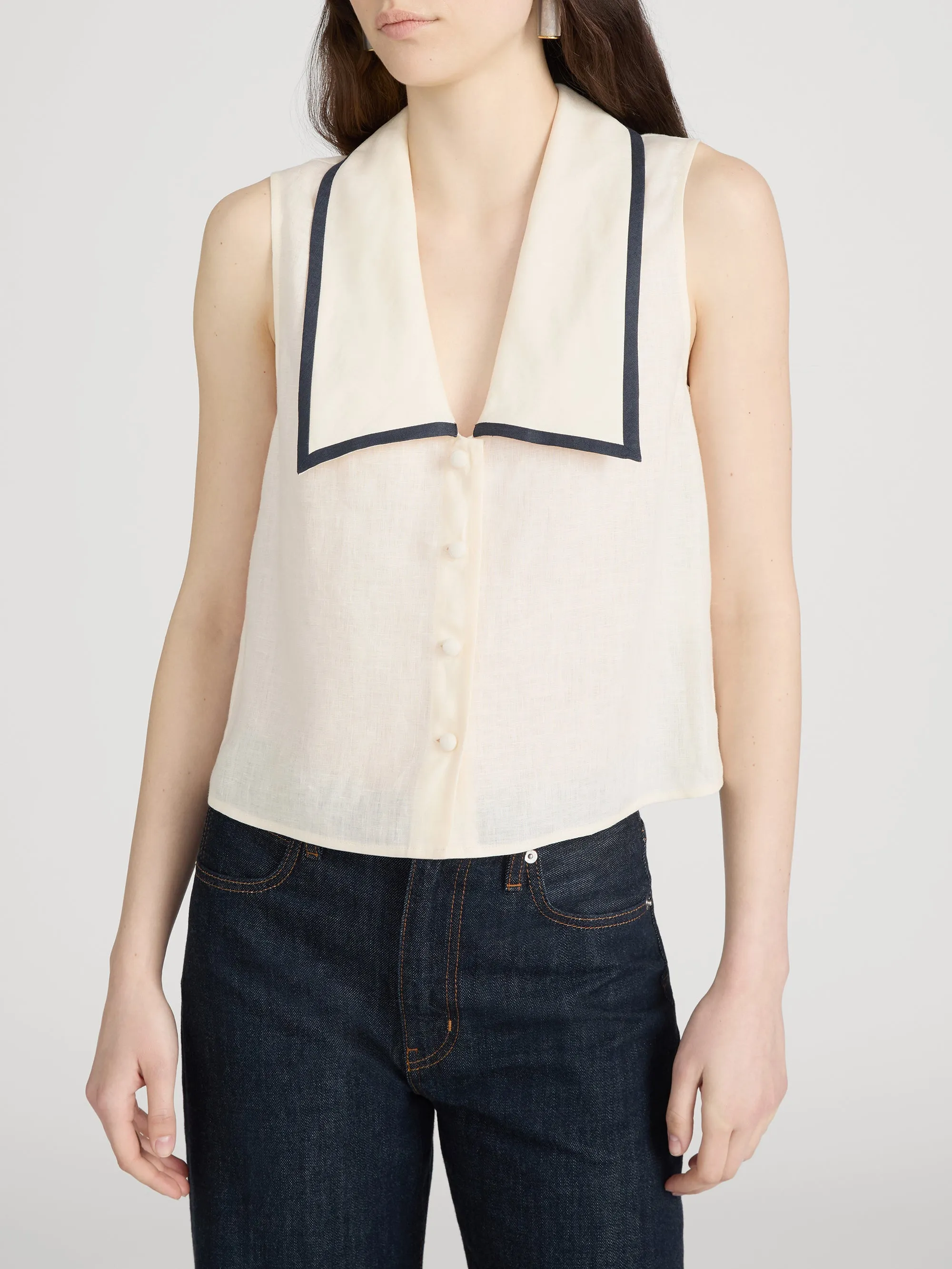 The Cabana Top -- Cream Multi sold by Frame Denim product image thumbnail 3
