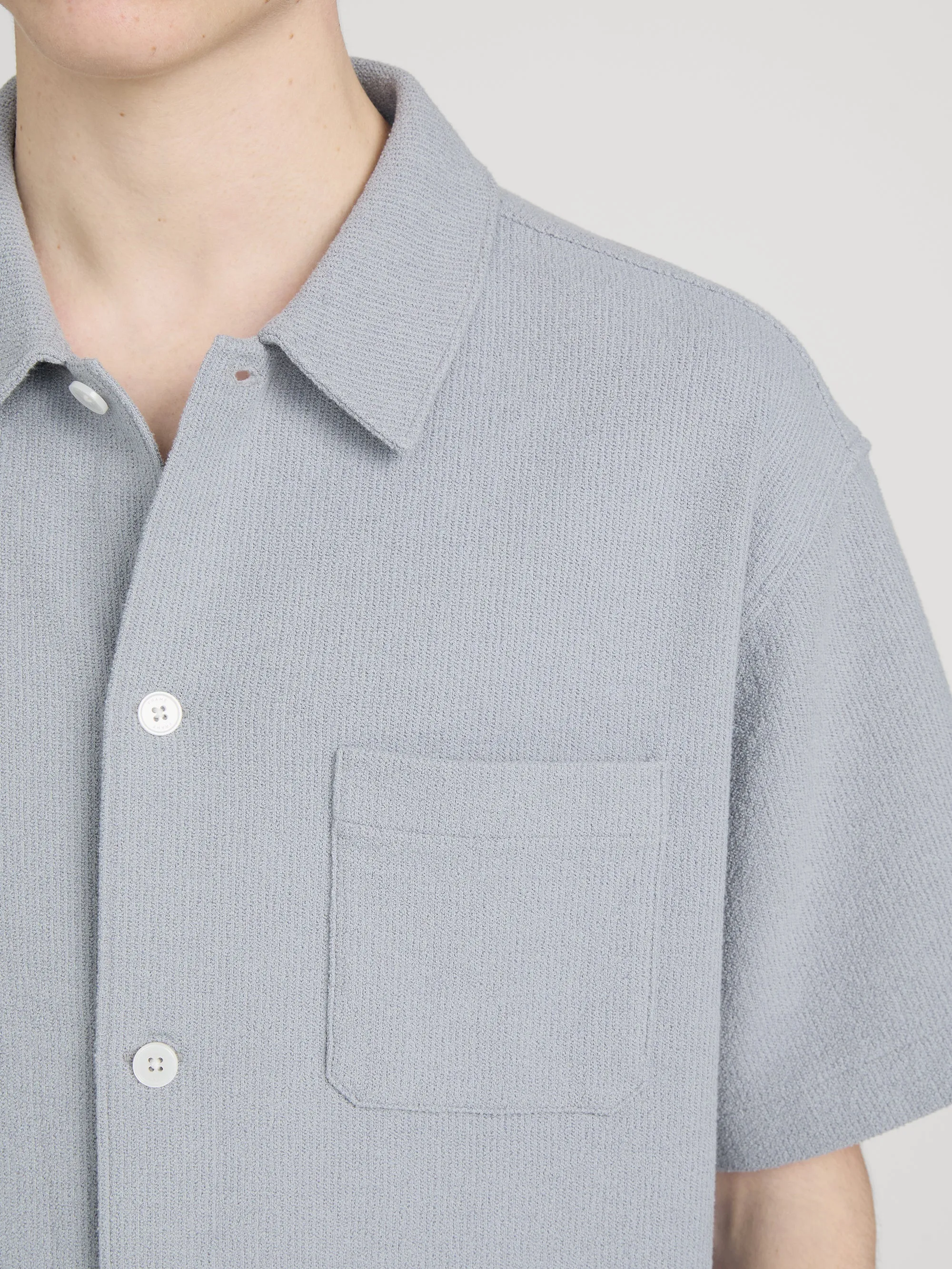 Textured Button Down Shirt -- Blue Grey sold by Frame Denim product image thumbnail 5