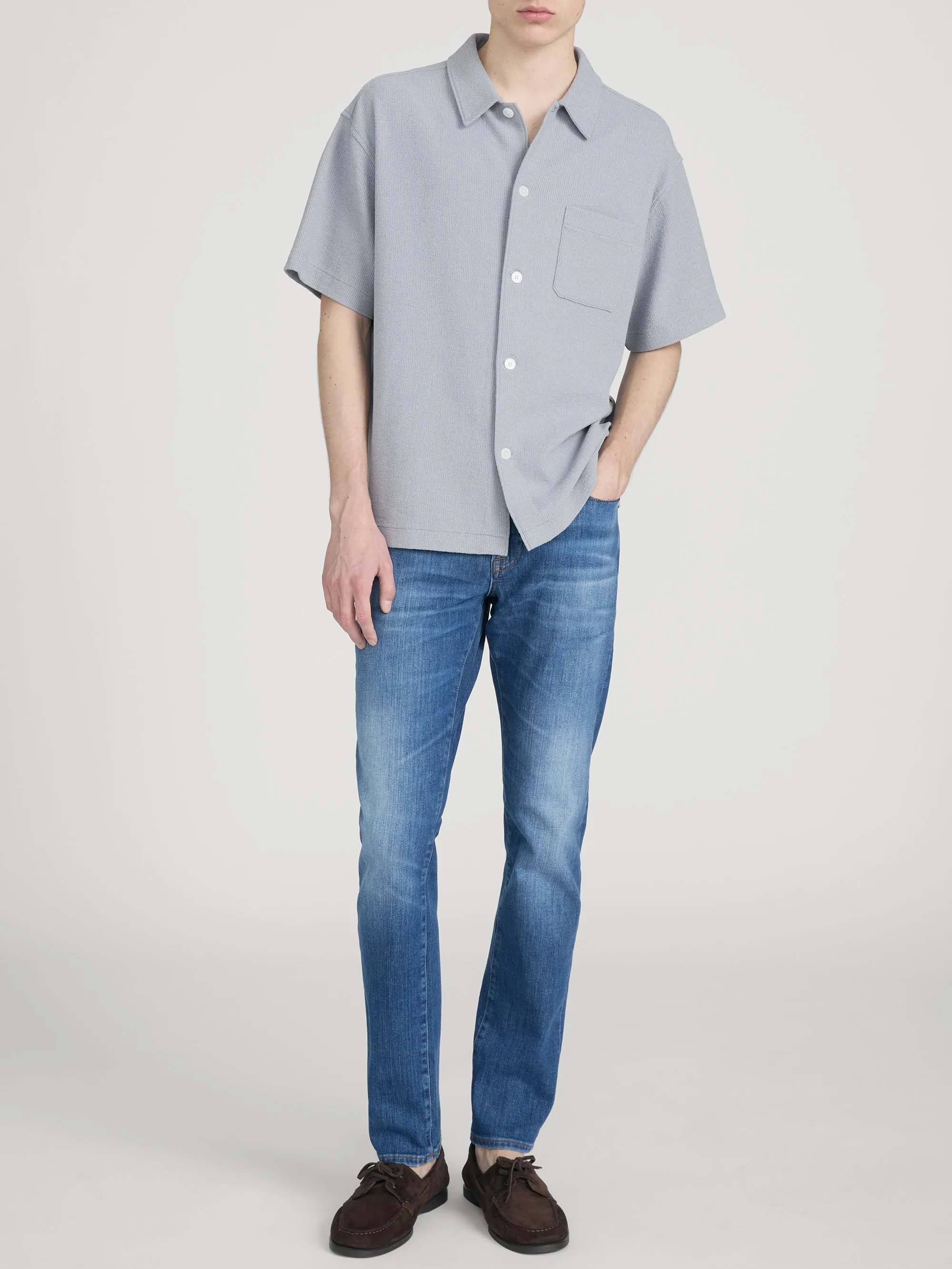 Textured Button Down Shirt -- Blue Grey sold by Frame Denim product image thumbnail 2