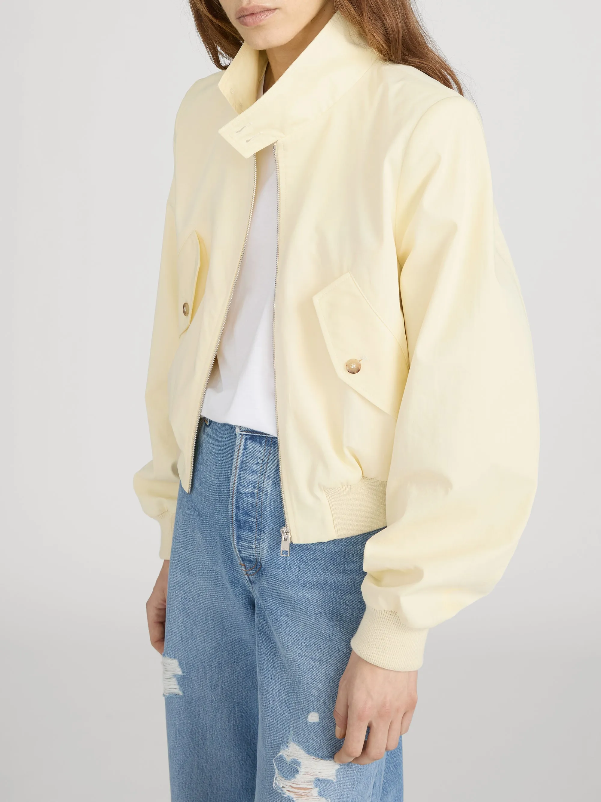 The Harrington Jacket -- Lemon sold by Frame Denim product image thumbnail 4