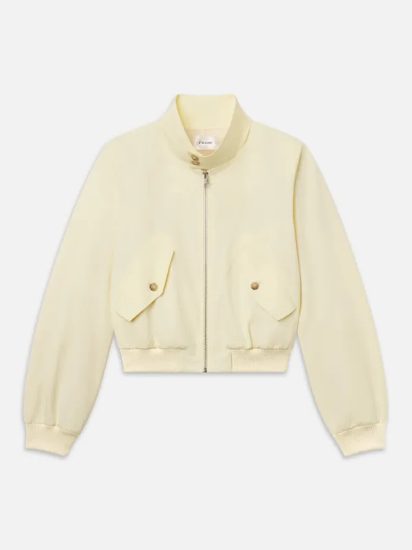 The Harrington Jacket -- Lemon made by Frame Denim