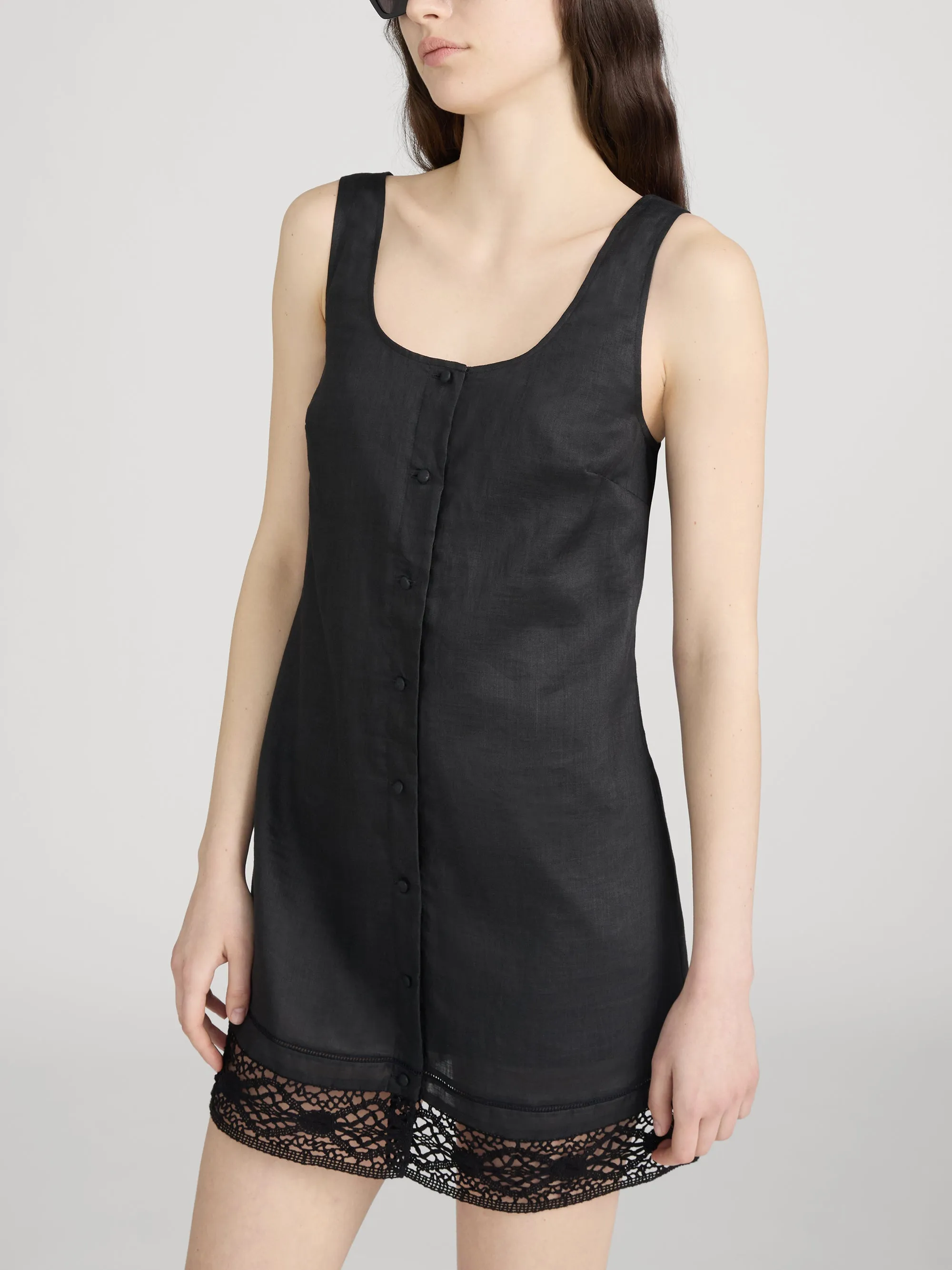 The Heirloom Dress -- Black sold by Frame Denim product image thumbnail 4