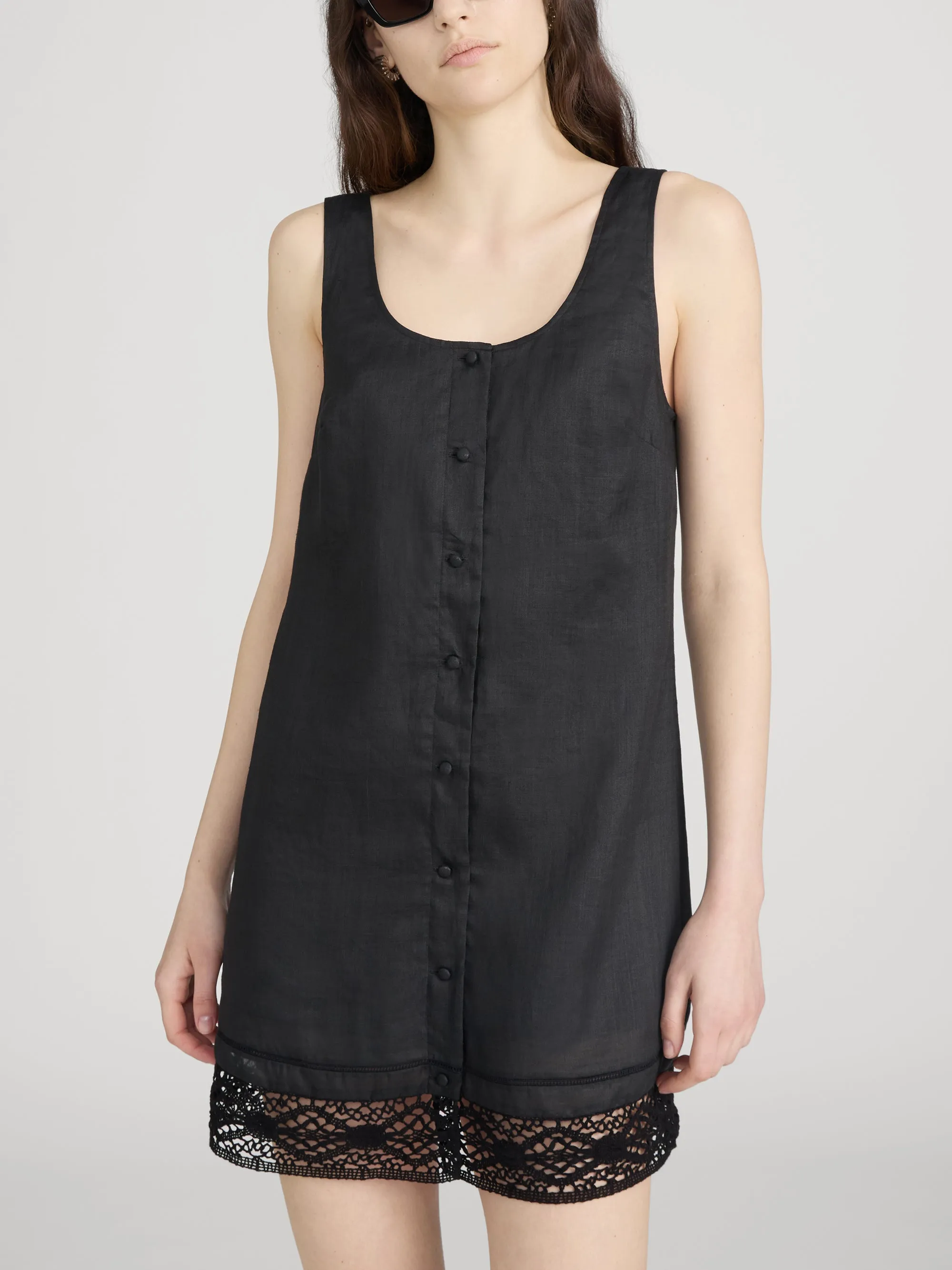 The Heirloom Dress -- Black sold by Frame Denim product image thumbnail 3