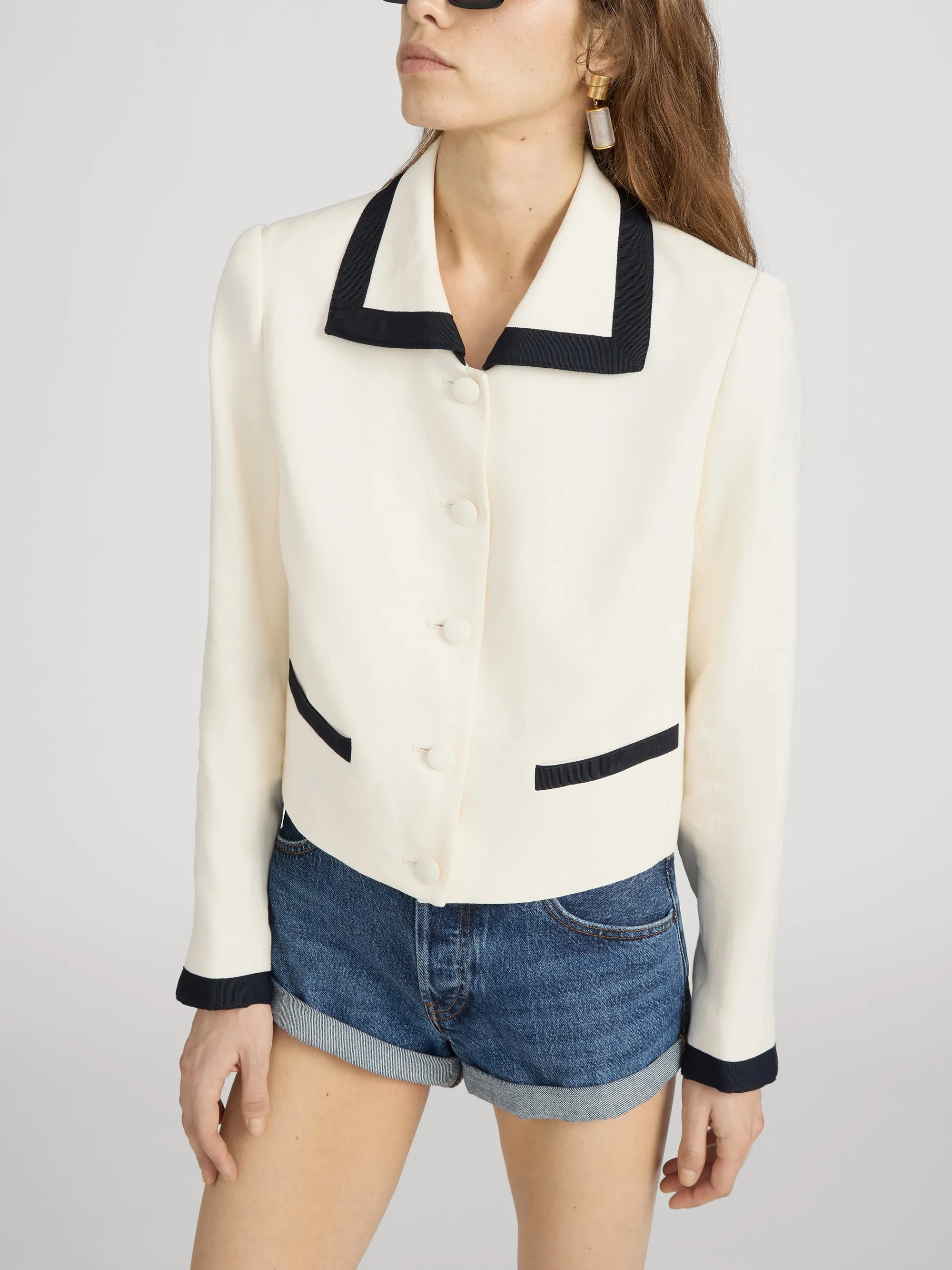 The Cabana Jacket -- Cream Multi sold by Frame Denim product image thumbnail 4